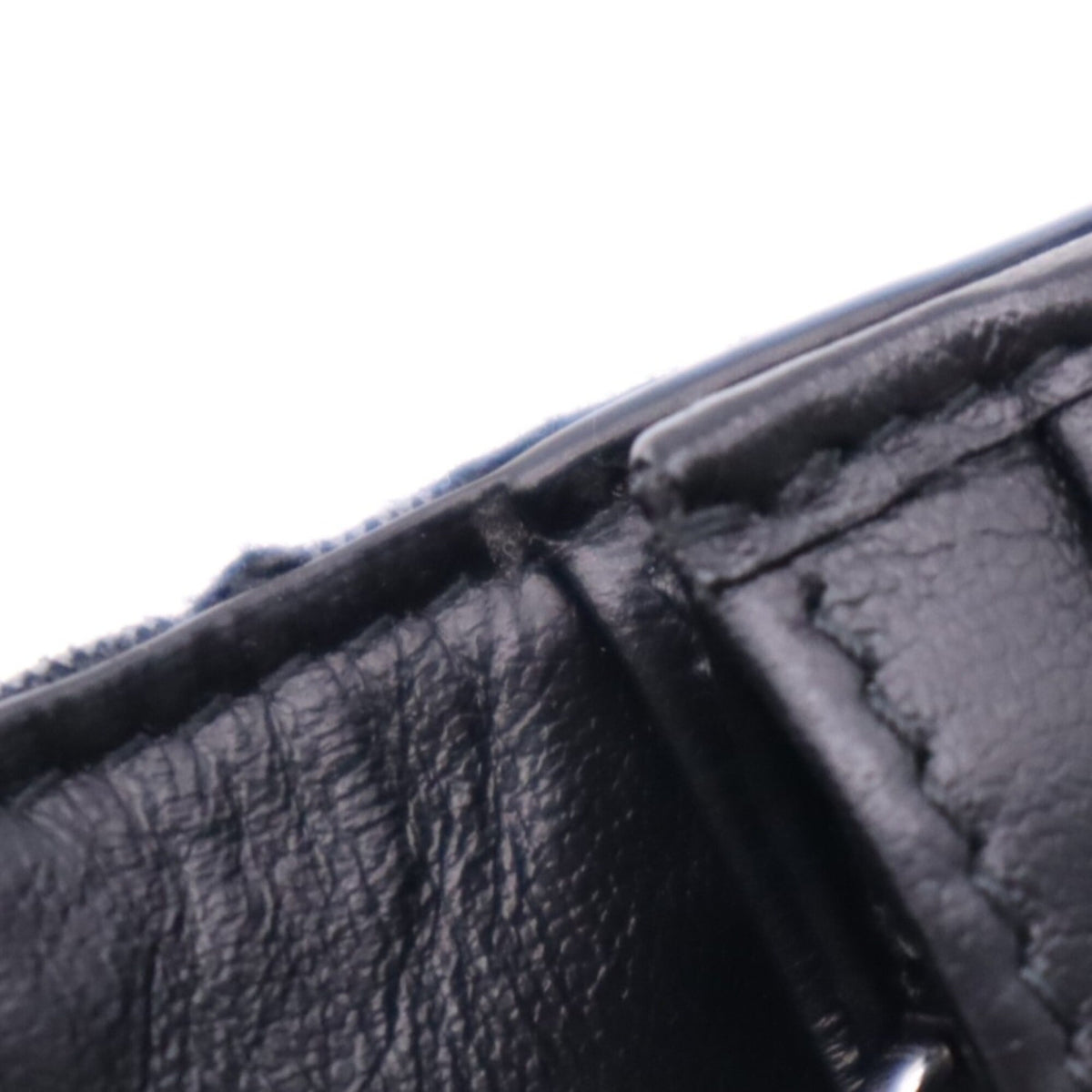 Christian Dior Black Canvas Leather Long Wallet (Bi-Fold) (Pre-Owned)