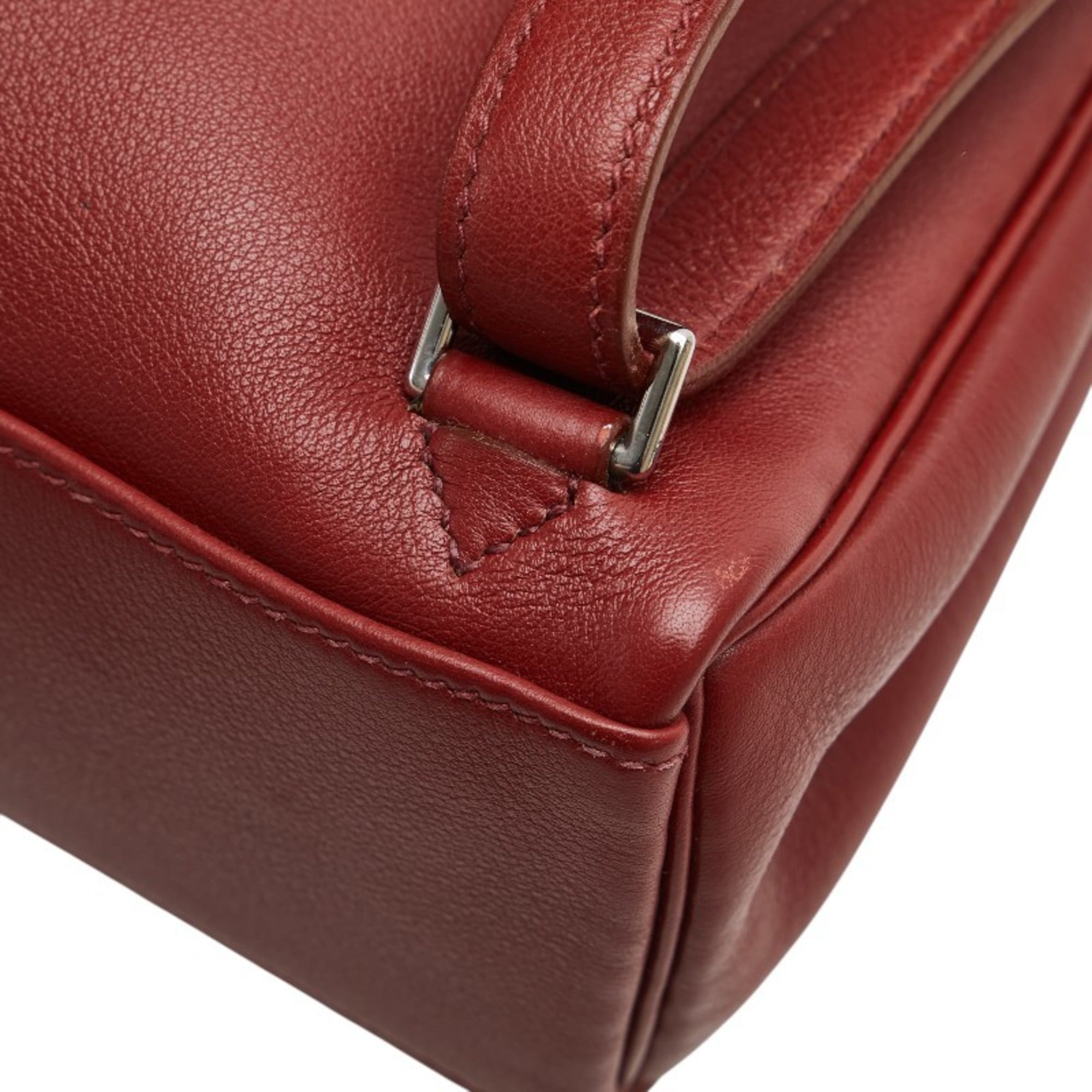 Hermes Kelly Red Color Swift Leather Backpack (Pre-Owned)