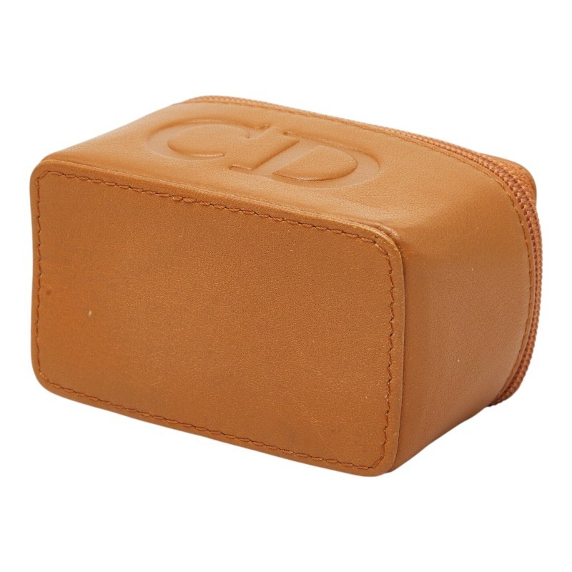 Christian Dior Brown Leather Handbag Pouch (Pre-Owned)