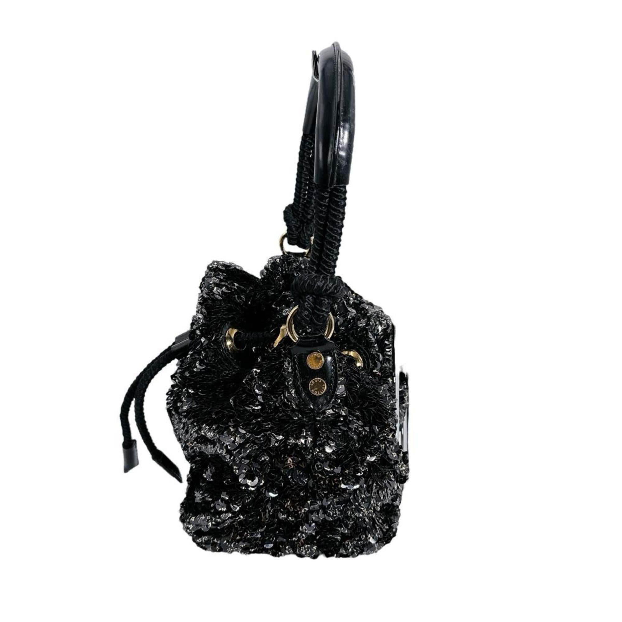 Louis Vuitton Black Spangles Handbag (Pre-Owned)