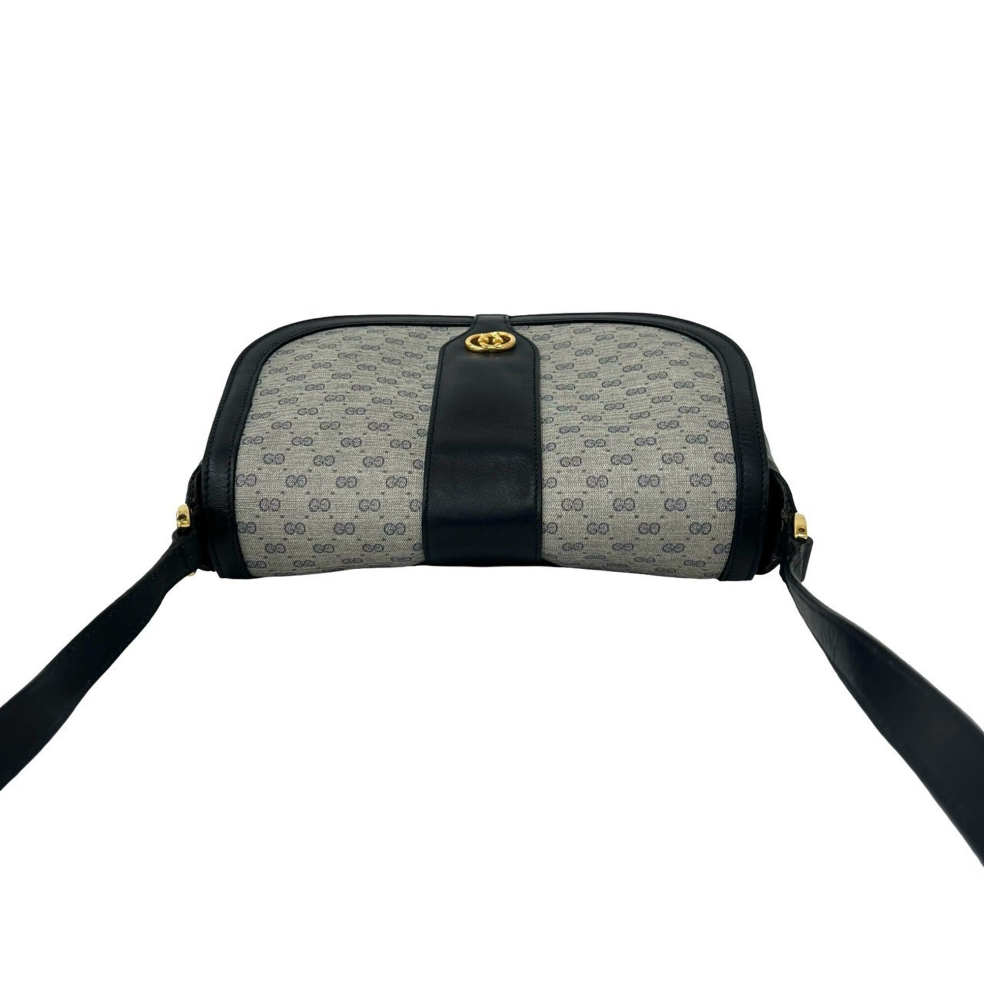 Gucci Navy Pvc Leather Pochette Shoulder Bag (Pre-Owned)