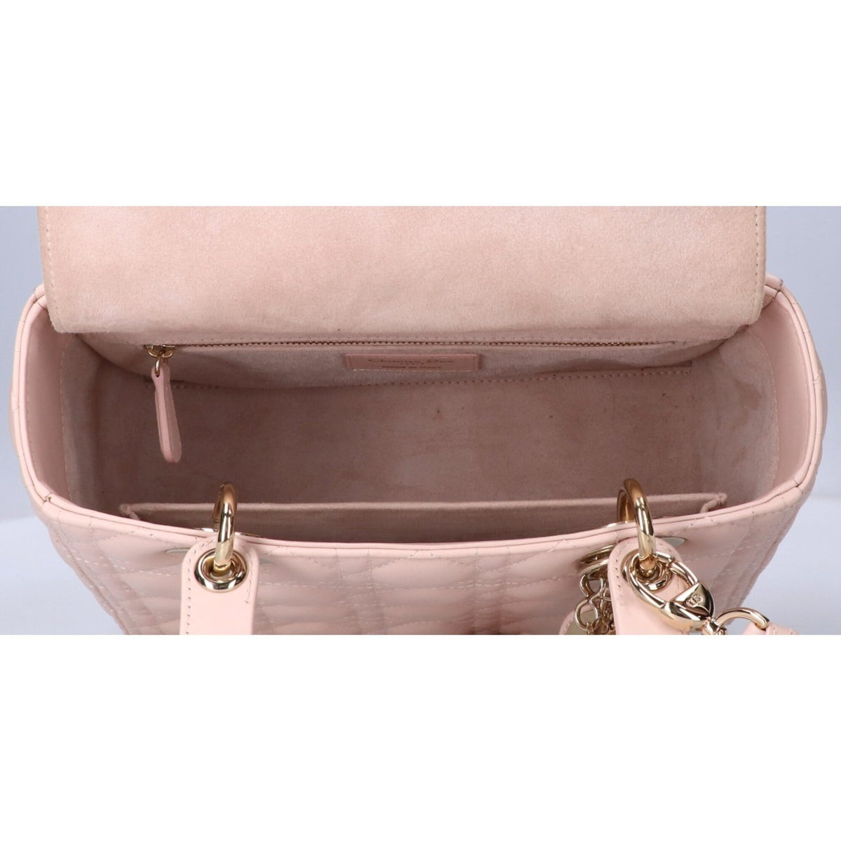 Christian Dior Pink Beige Leather Handbag (Pre-Owned)
