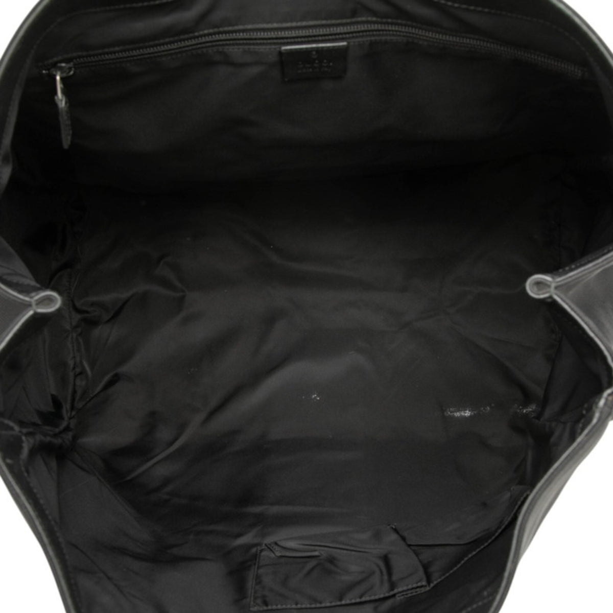Gucci Black Canvas Leather Tote Bag (Pre-Owned)