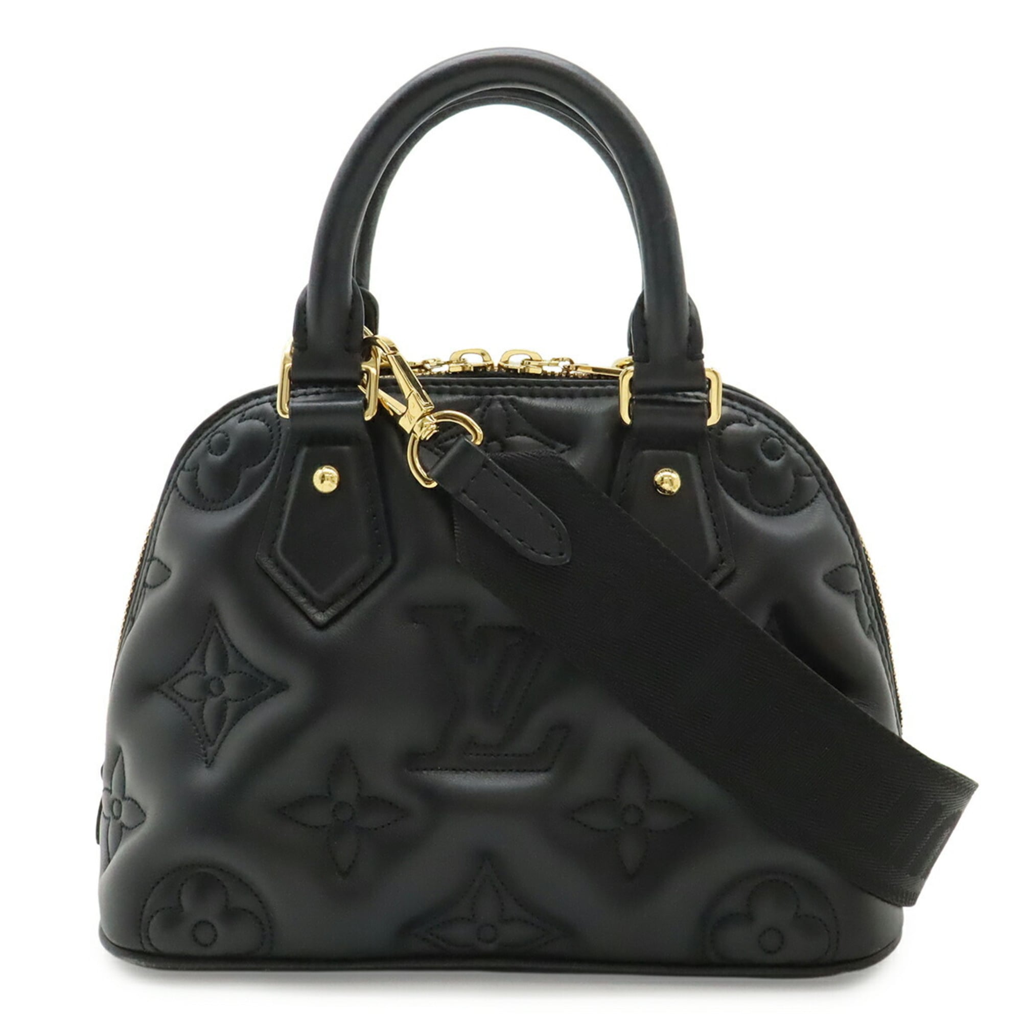 Louis Vuitton Black Noir White Quilting Handbag Shoulder Bag (Pre-Owned)