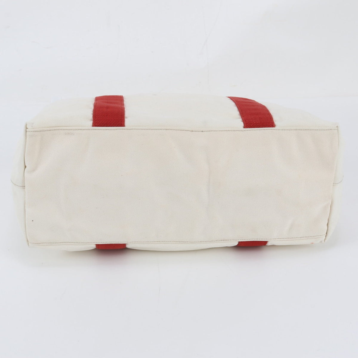 Pradasports Red Color White Handbag Shoulder Bag Tote Bag (Pre-Owned)