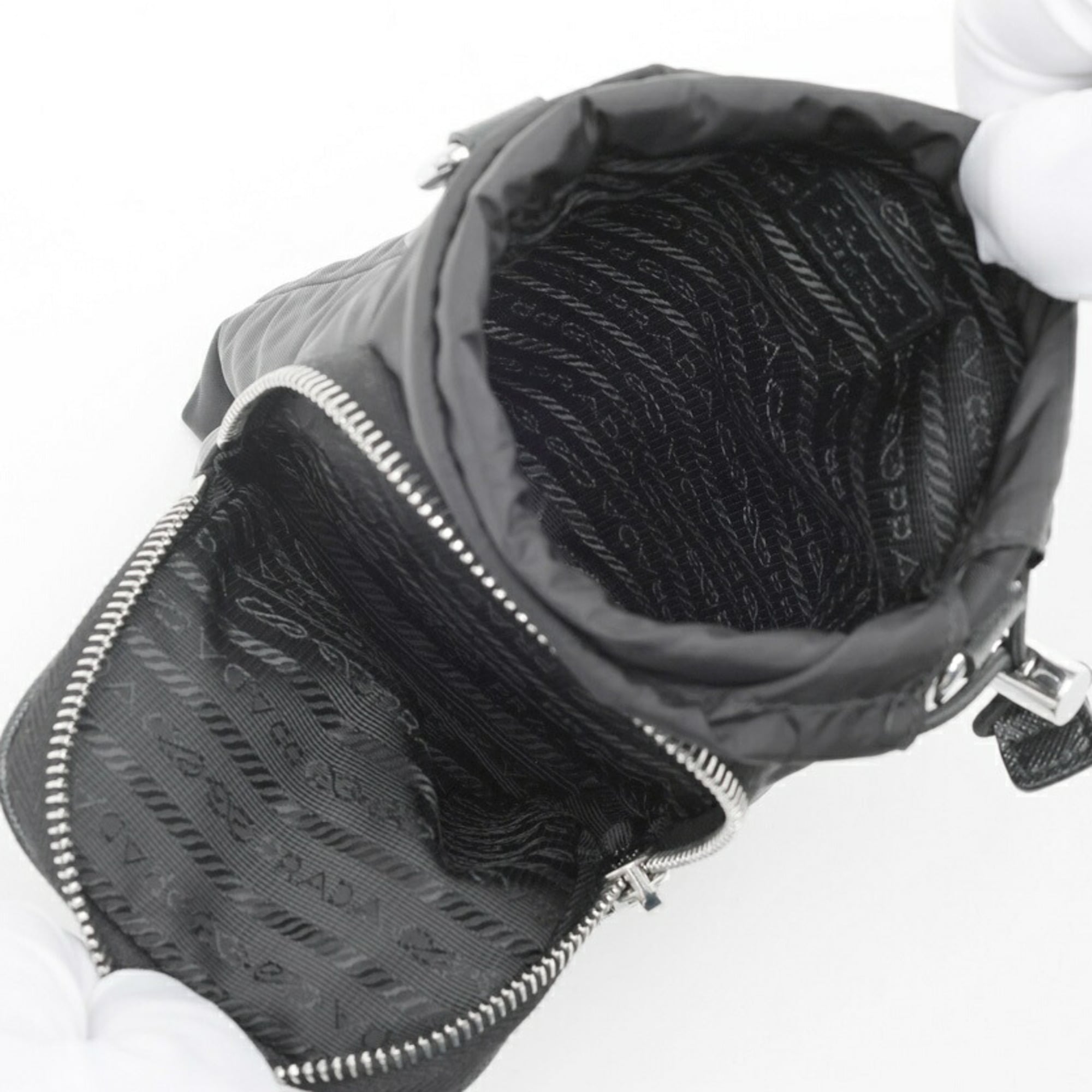 Prada Black Fabric Pouch (Pre-Owned)