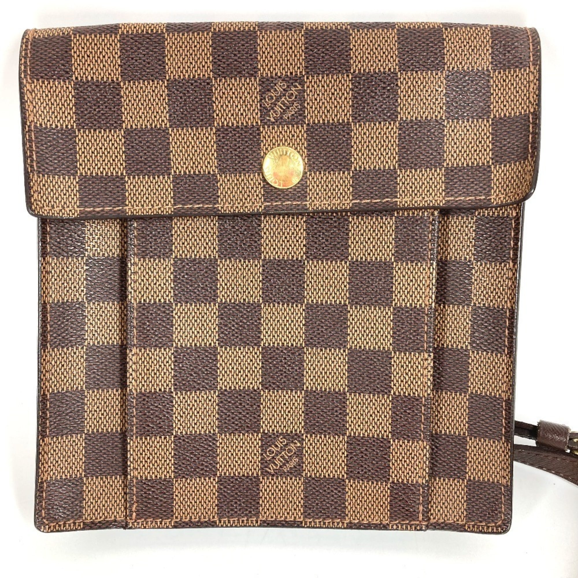 Louis Vuitton Brown Damier Canvas Pochette Shoulder Bag (Pre-Owned)
