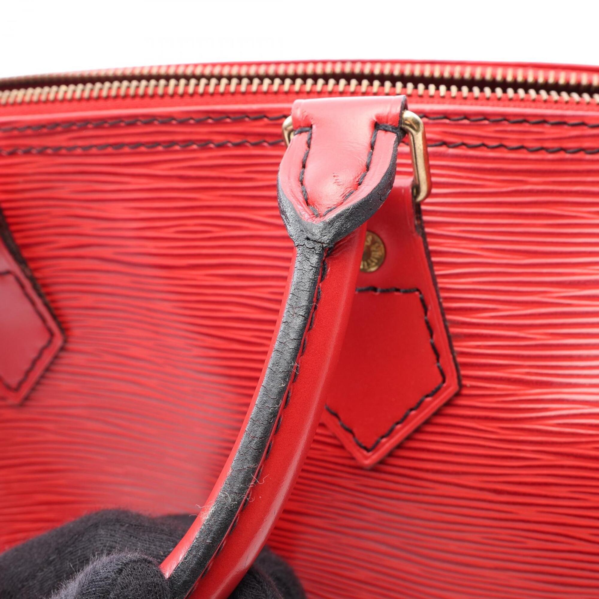 Louis Vuitton Castilian Red Red Color Leather Handbag (Pre-Owned)