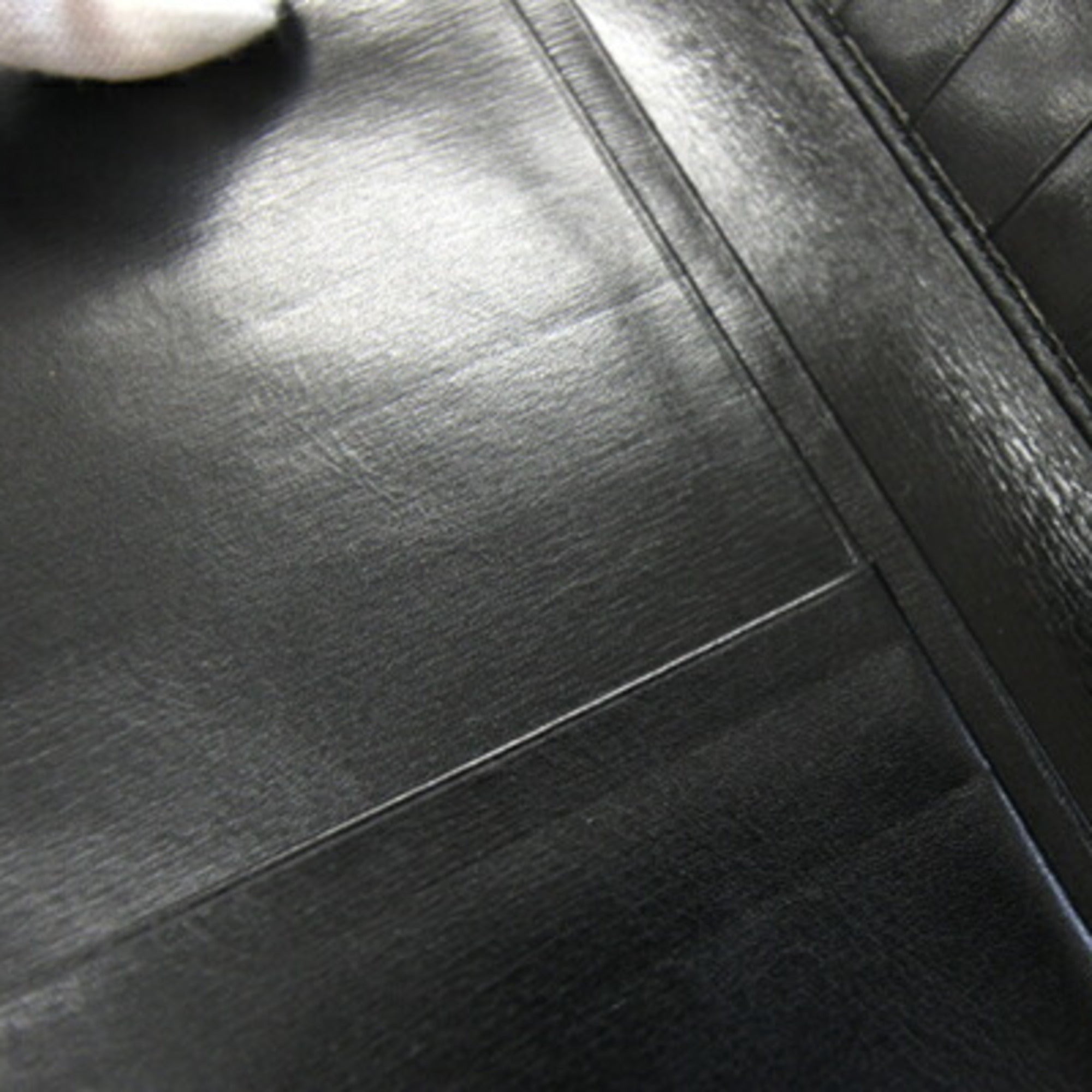 Gucci Black Leather Long Bill Wallet (Bi-Fold) (Pre-Owned)
