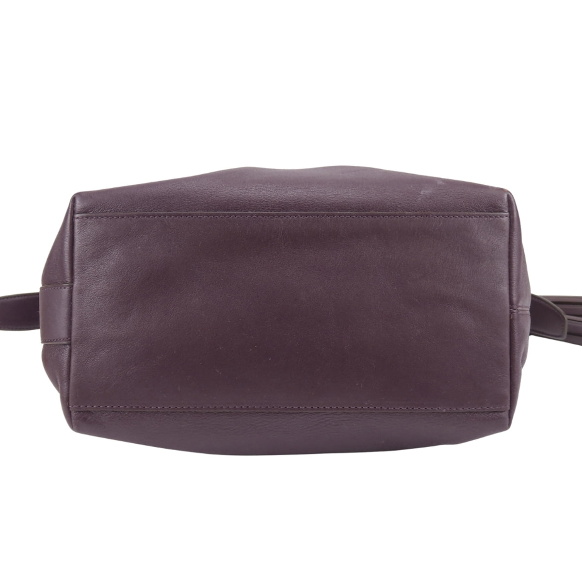 Coach Dark Purple Leather Shoulder Bag (Pre-Owned)