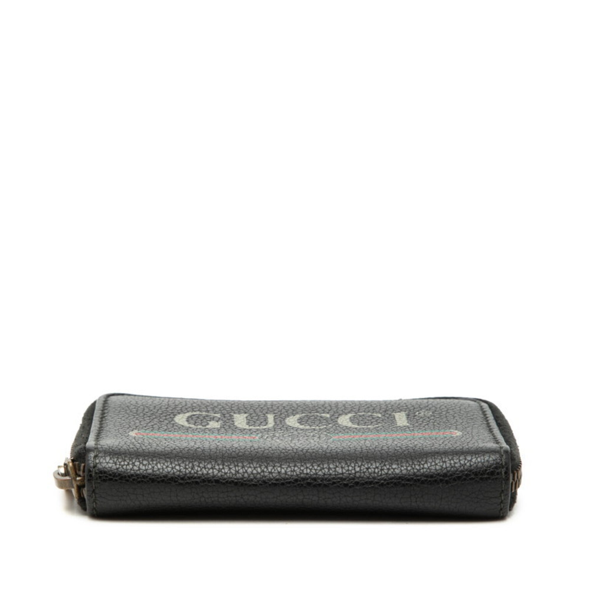 Gucci Black Leather Coin Purse/Coin Case (Pre-Owned)