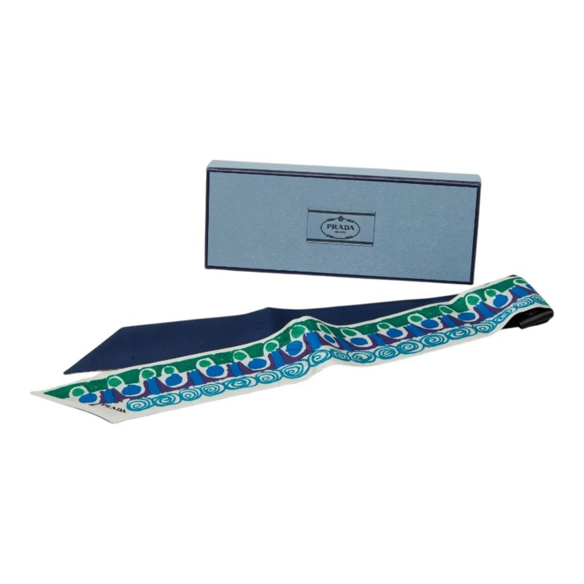 Prada Blue Green Silk (Pre-Owned)