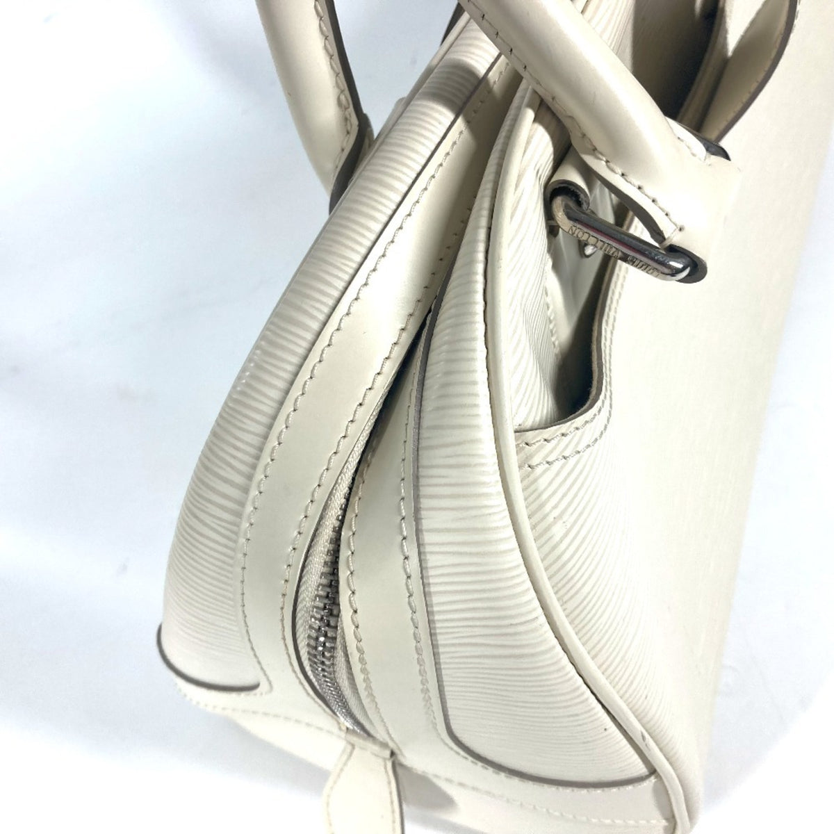 Louis Vuitton Epi Lv Off White White Epi Leather Boston Bag Handbag Shoulder Bag (Pre-Owned)