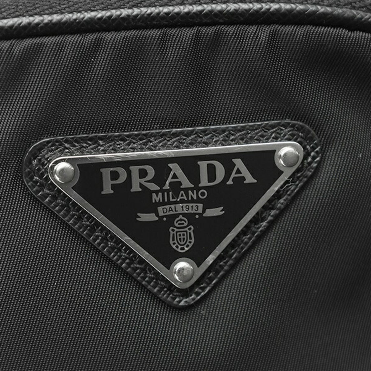 Prada Black Fabric Pouch Shoulder Bag (Pre-Owned)