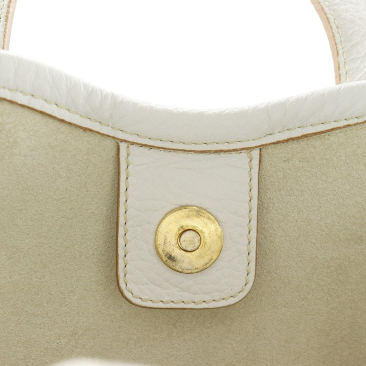 Salvatore Ferragamo White Leather Tote Bag (Pre-Owned)