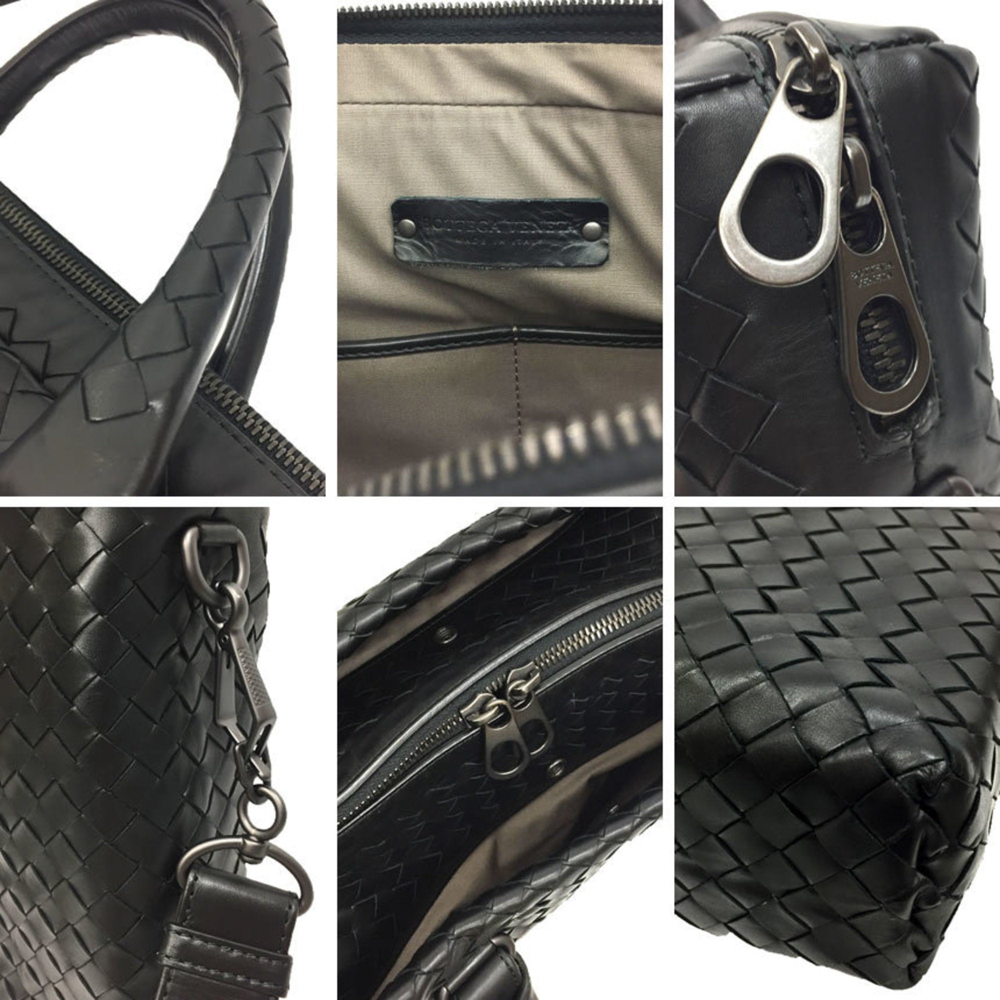 Bottega Veneta Black Leather Handbag (Pre-Owned)