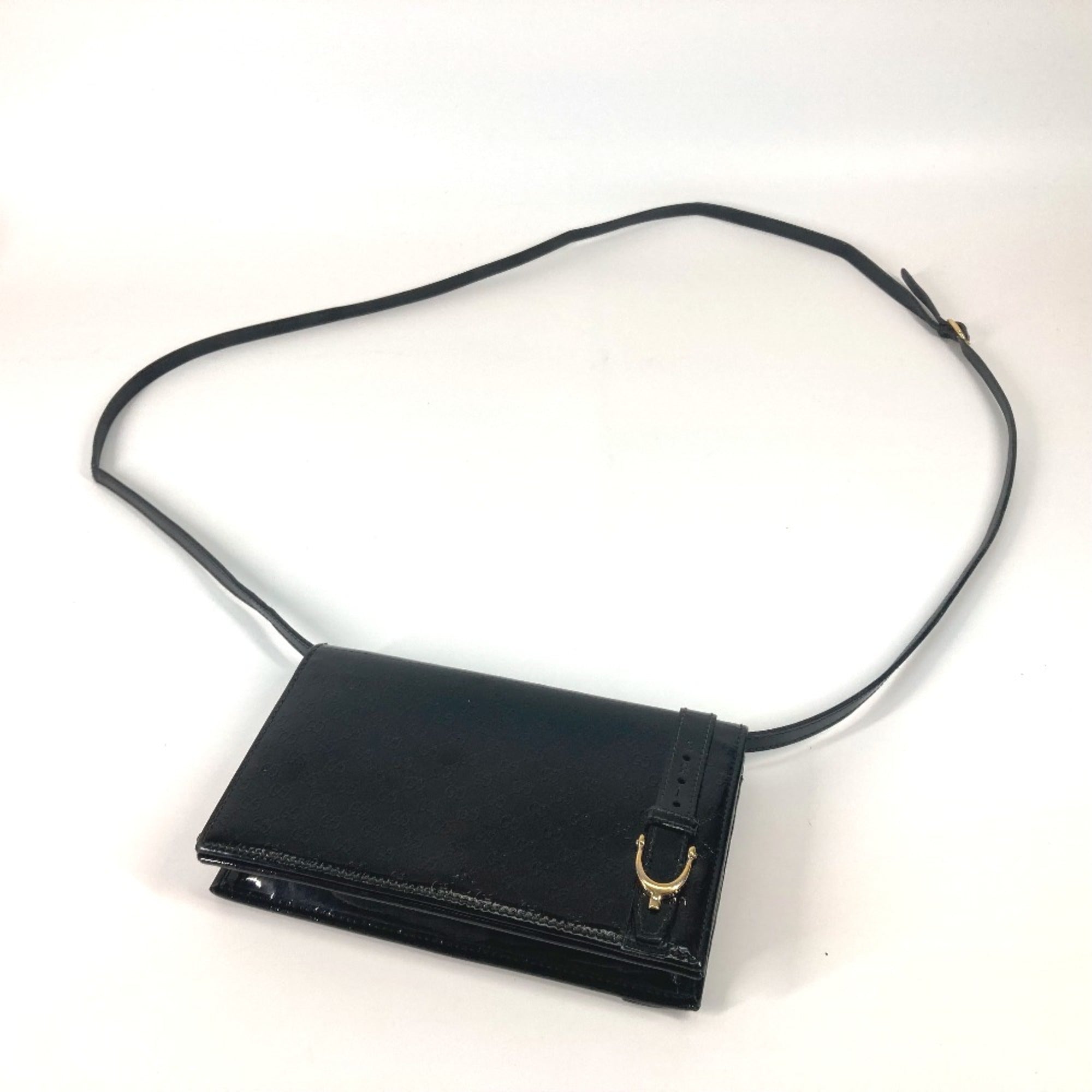 Gucci Black Patent Leather Shoulder Bag (Pre-Owned)