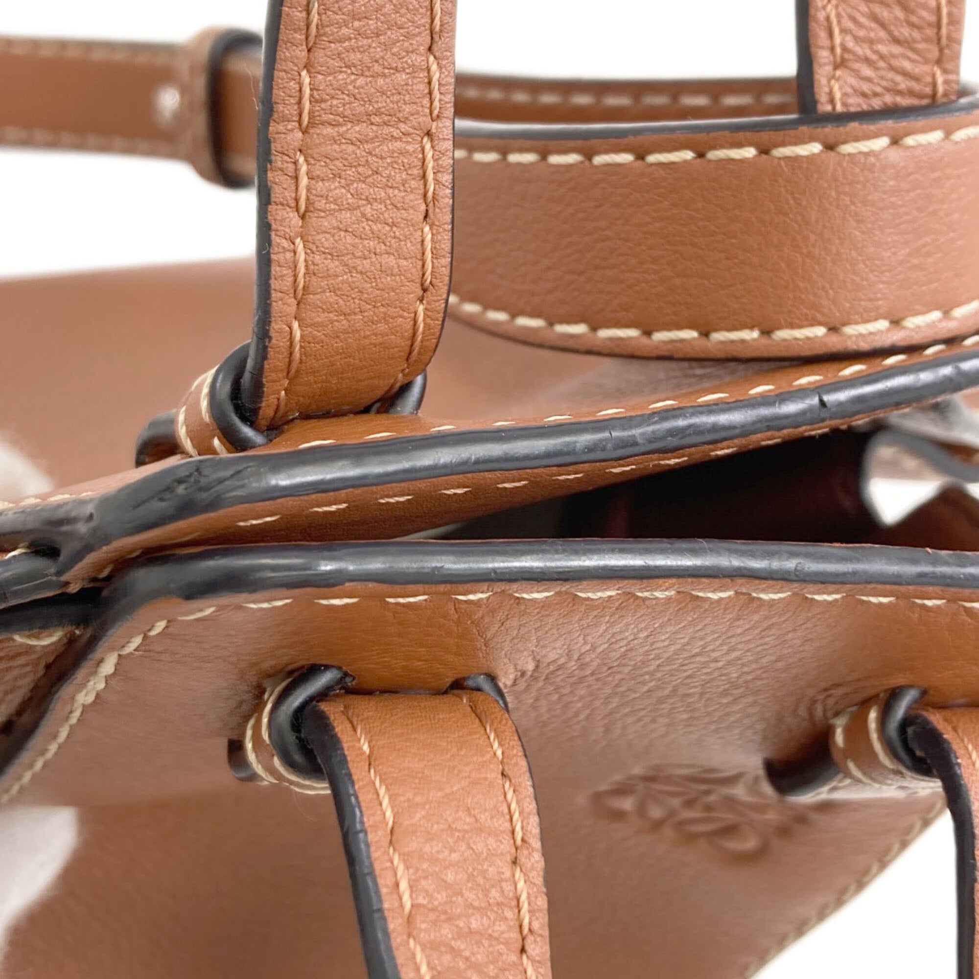 Loewe Brown Canvas Handbag (Pre-Owned)