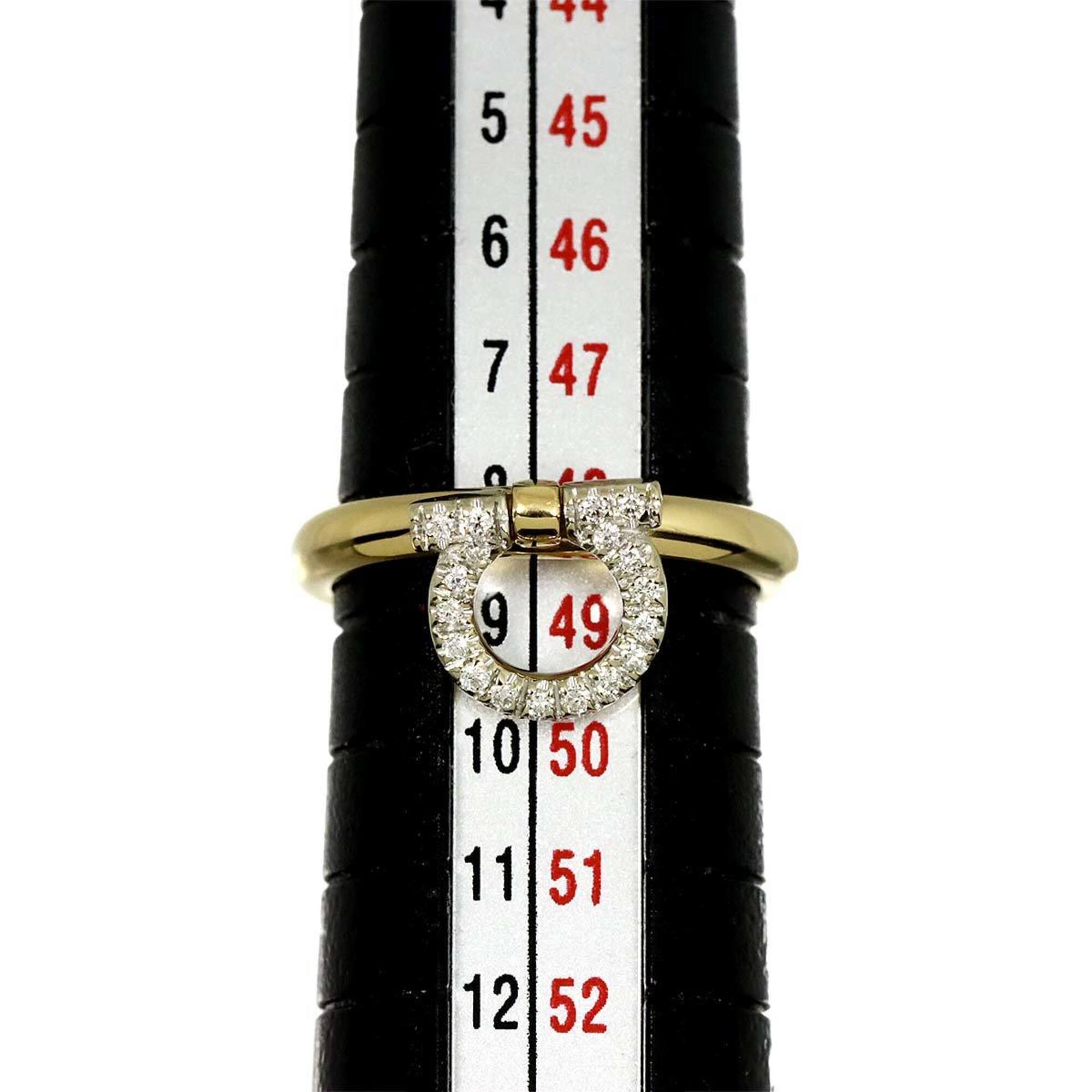 Salvatore Ferragamo White Gold Yellow Gold Yellow Gold (18K) White Gold (18K) Band Ring (Pre-Owned)
