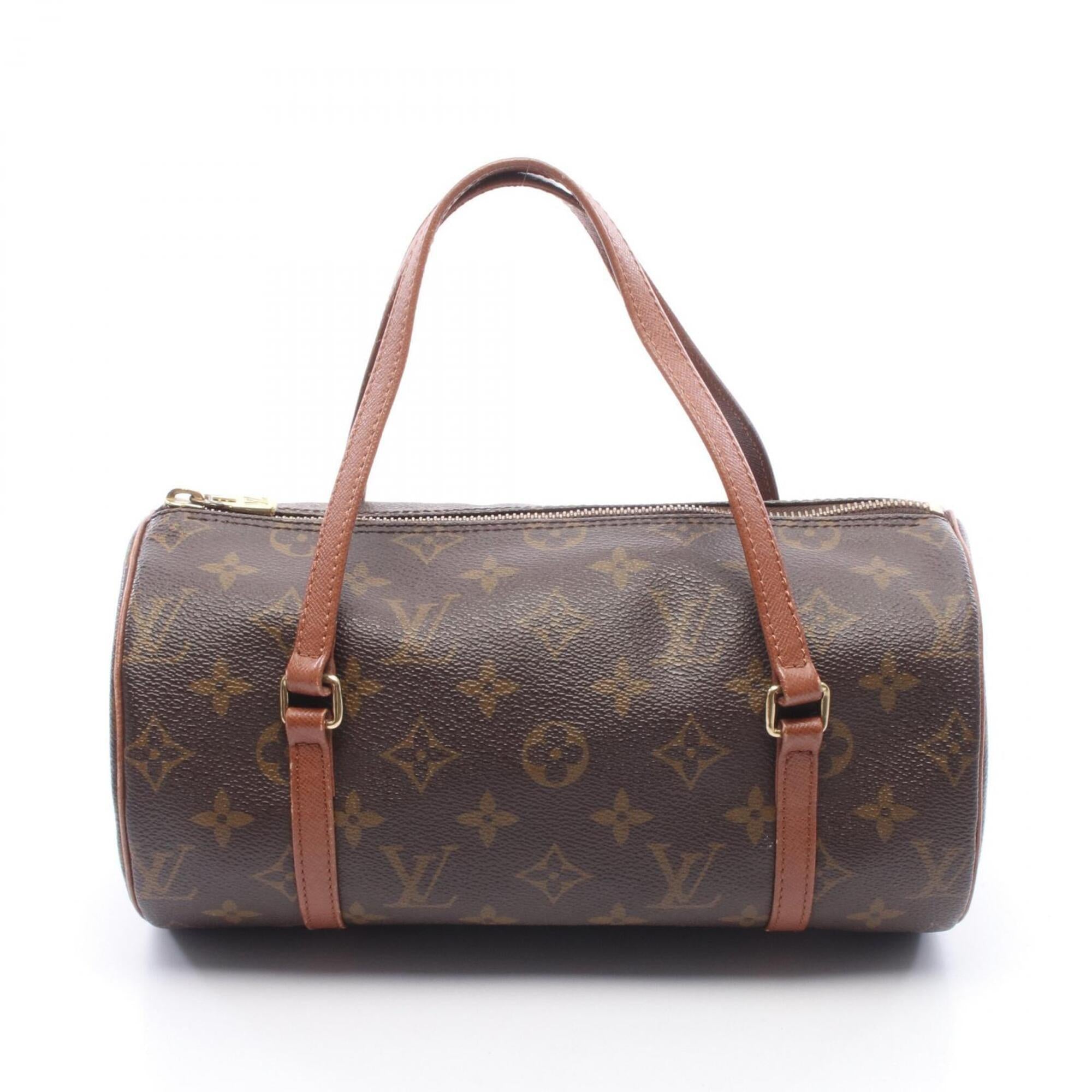 Louis Vuitton Brown Monogram Coated Canvas Leather Handbag (Pre-Owned)