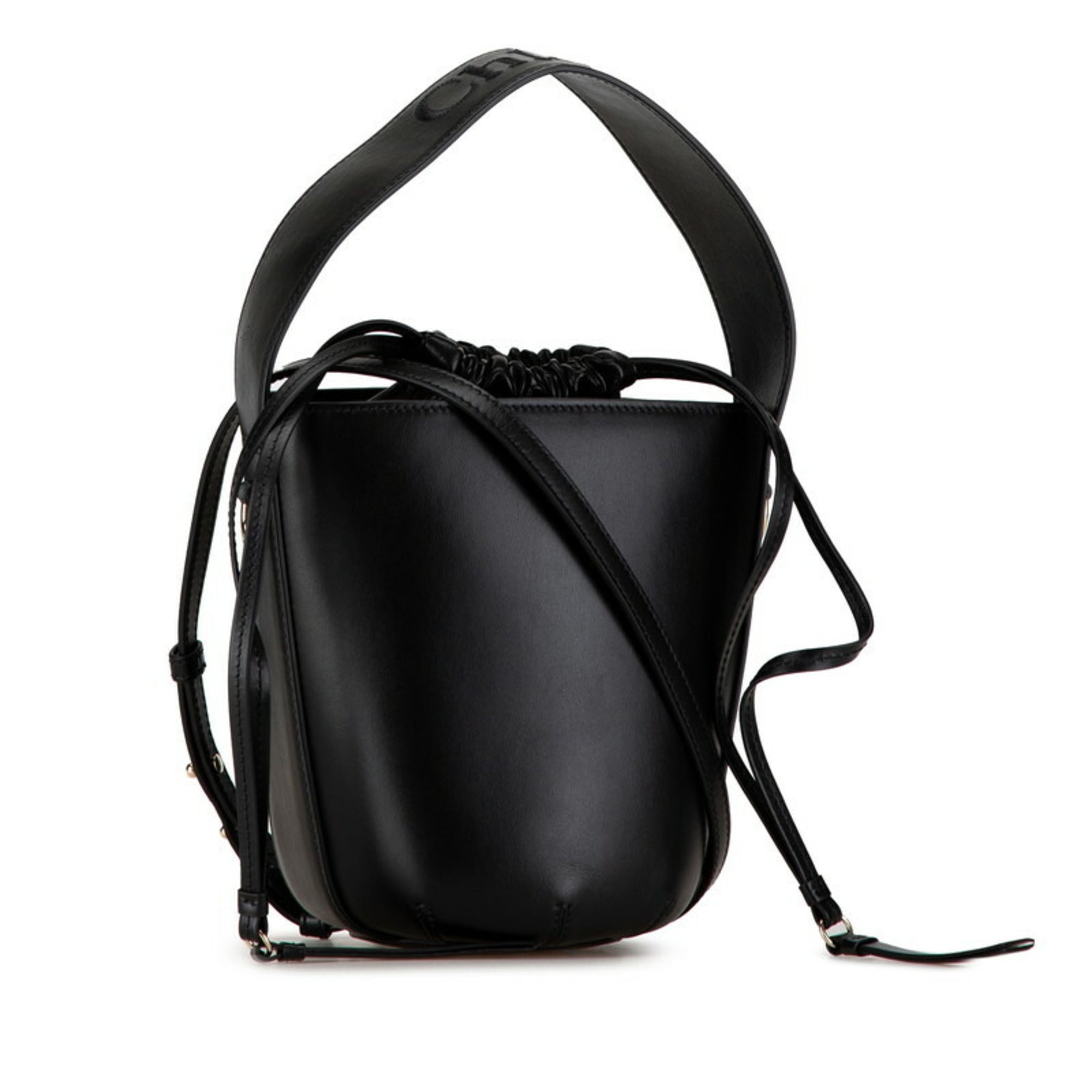 Chloé Black Leather Shoulder Bag (Pre-Owned)