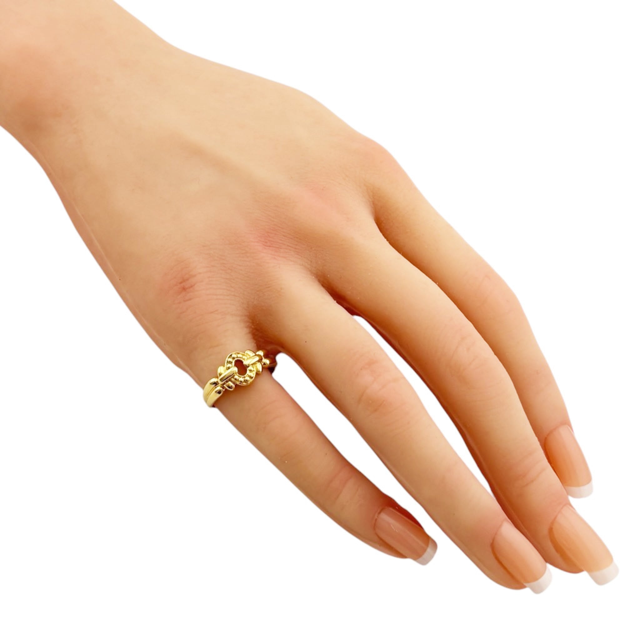 Christian Dior Gold Yellow Gold (18K) Band Ring (Pre-Owned)