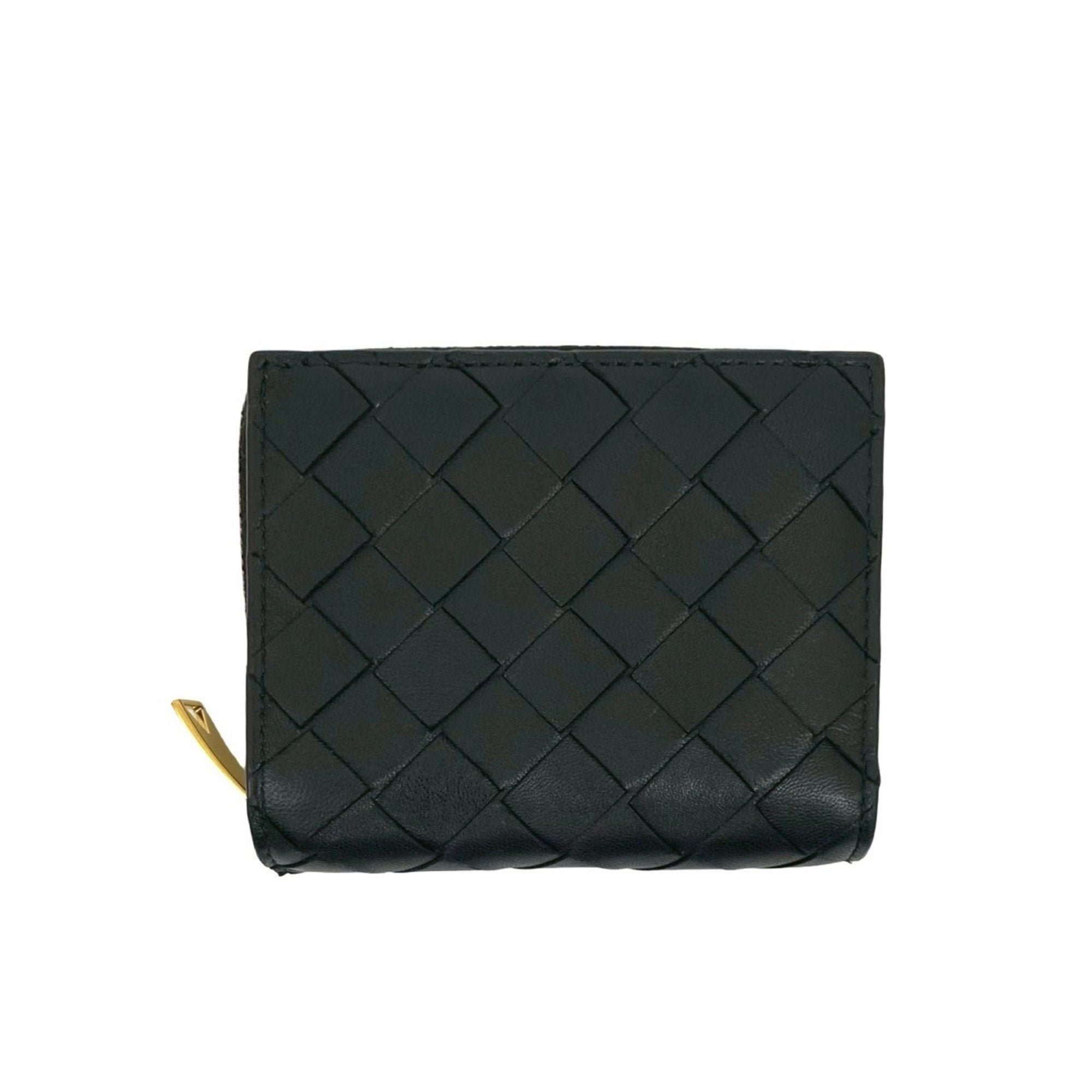 Bottega Veneta Black Leather Wallet (Bi-Fold) (Pre-Owned)