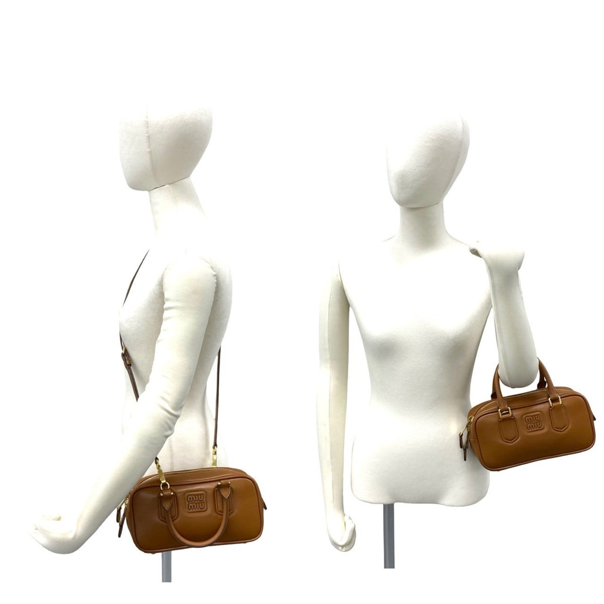 Miu Miu Brown Leather Handbag Shoulder Bag (Pre-Owned)
