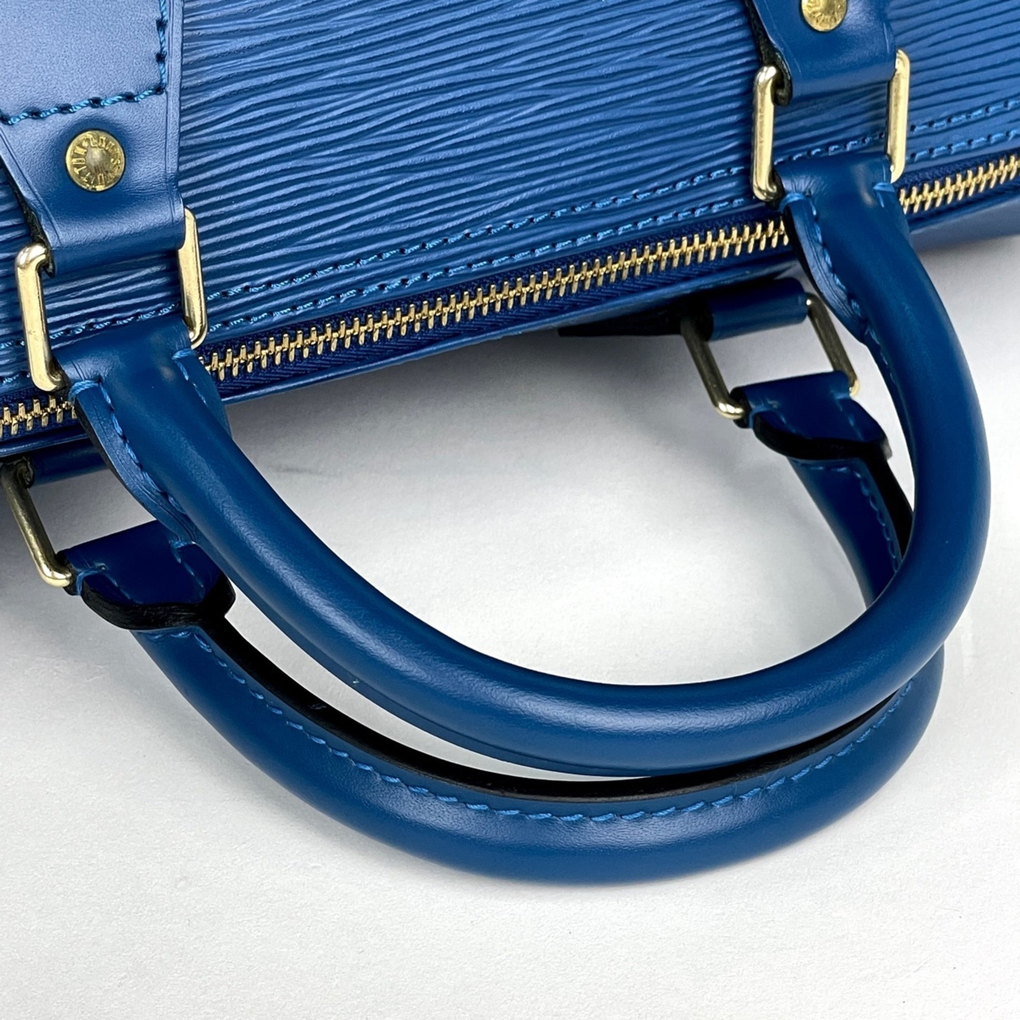 Louis Vuitton Toledo Blue Epi Leather Handbag (Pre-Owned)