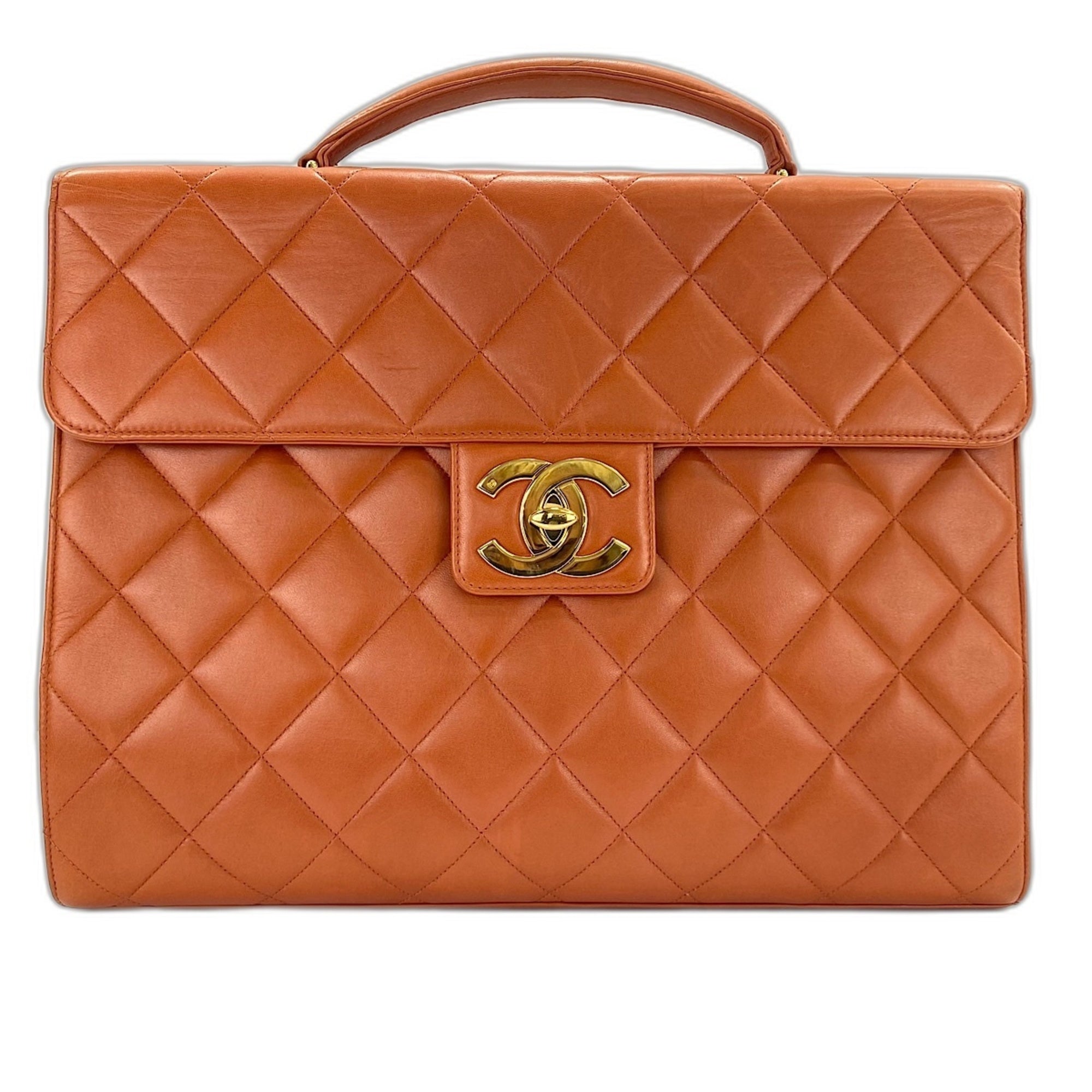 Chanel Orange Handbag (Pre-Owned)