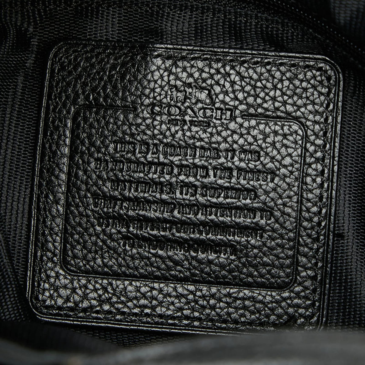 Coach Black Leather Tote Bag (Pre-Owned)