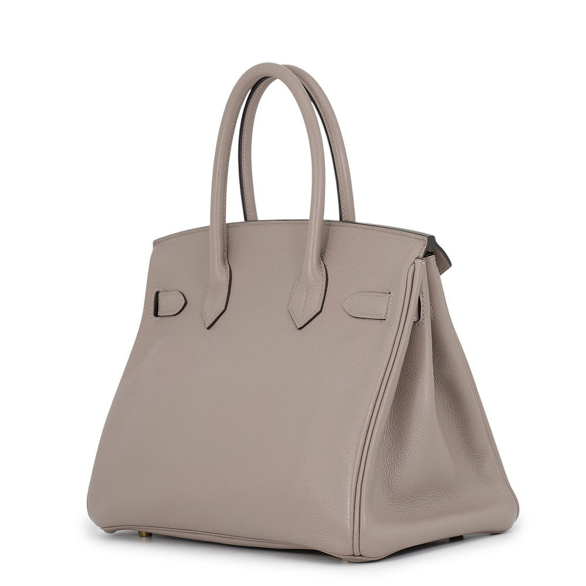 Hermes Gray Togo Leather Handbag (Pre-Owned)