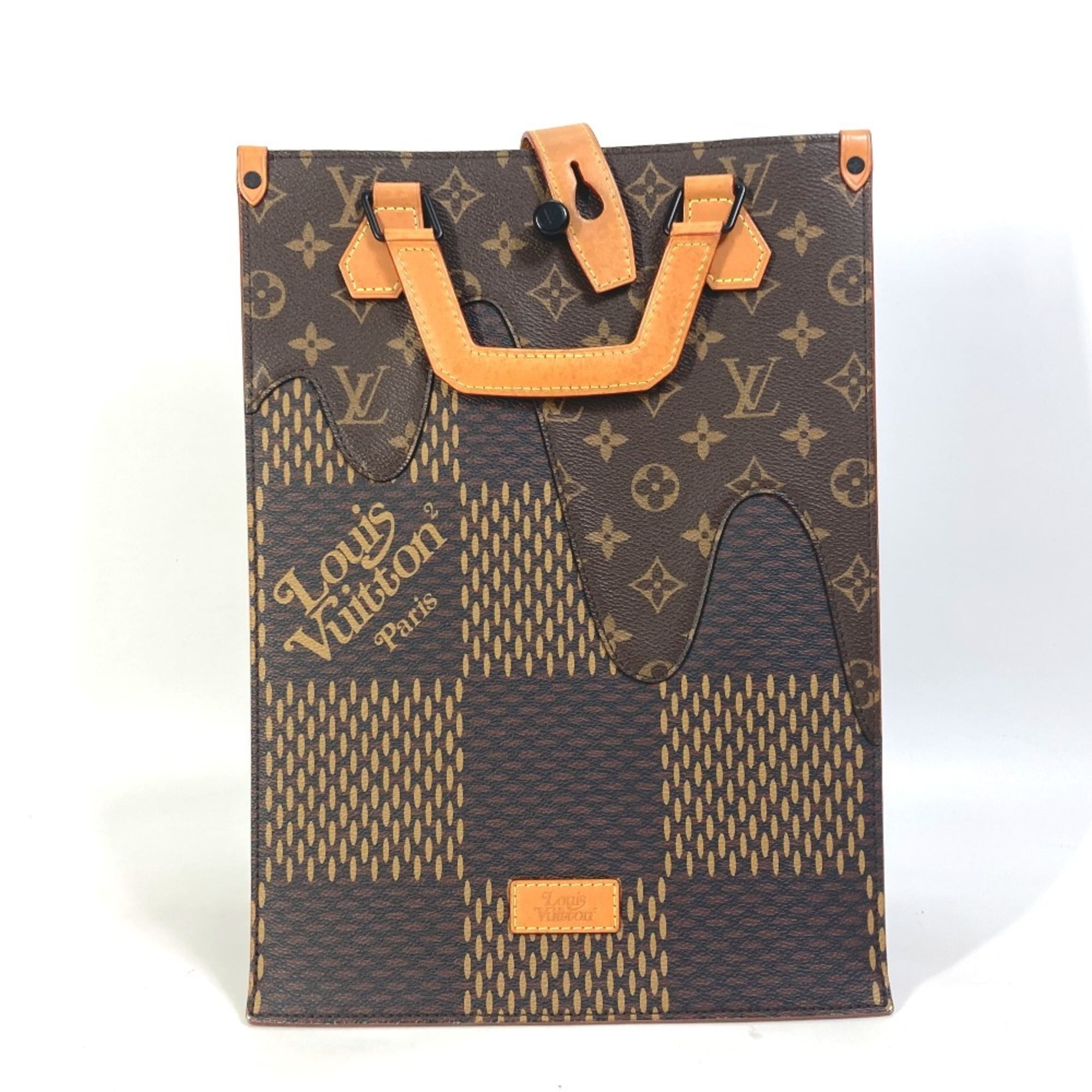 Louis Vuitton Brown Damier Canvas Damier Canvas Shoulder Bag Tote Bag (Pre-Owned)