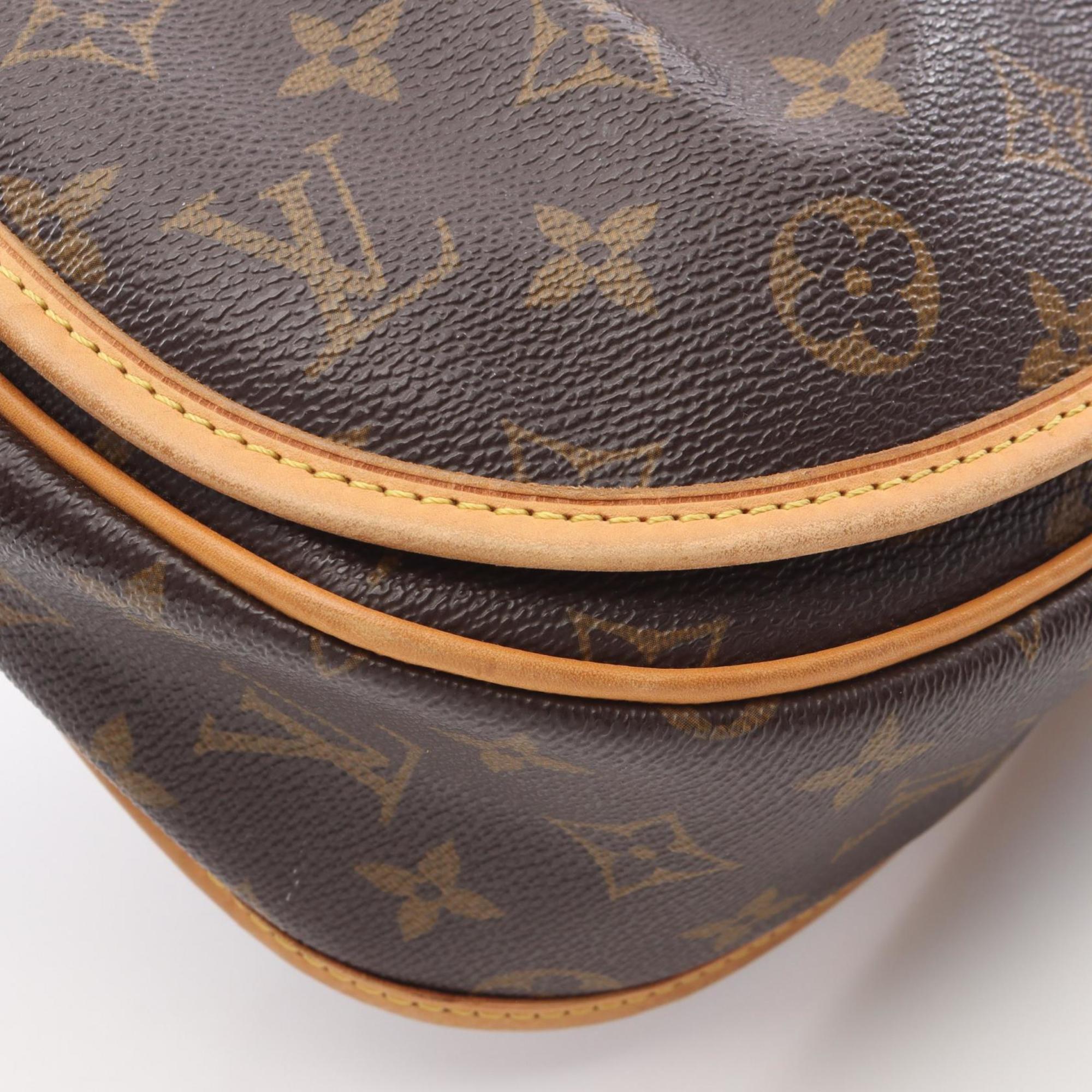 Louis Vuitton Brown Coated Canvas Pvc Monogram Leather Shoulder Bag (Pre-Owned)