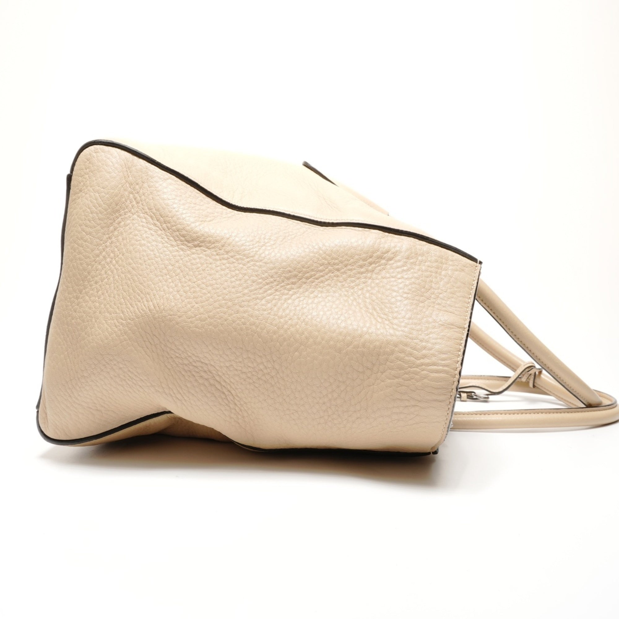 Prada Beige Leather Tote Bag (Pre-Owned)