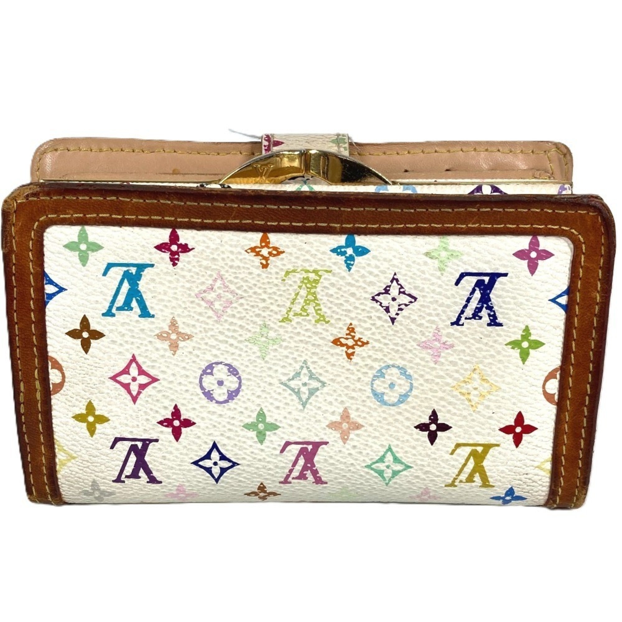 Louis Vuitton Blanc Monogram Multi-Color White Monogram Multicolore Wallet (Bi-Fold) (Pre-Owned)