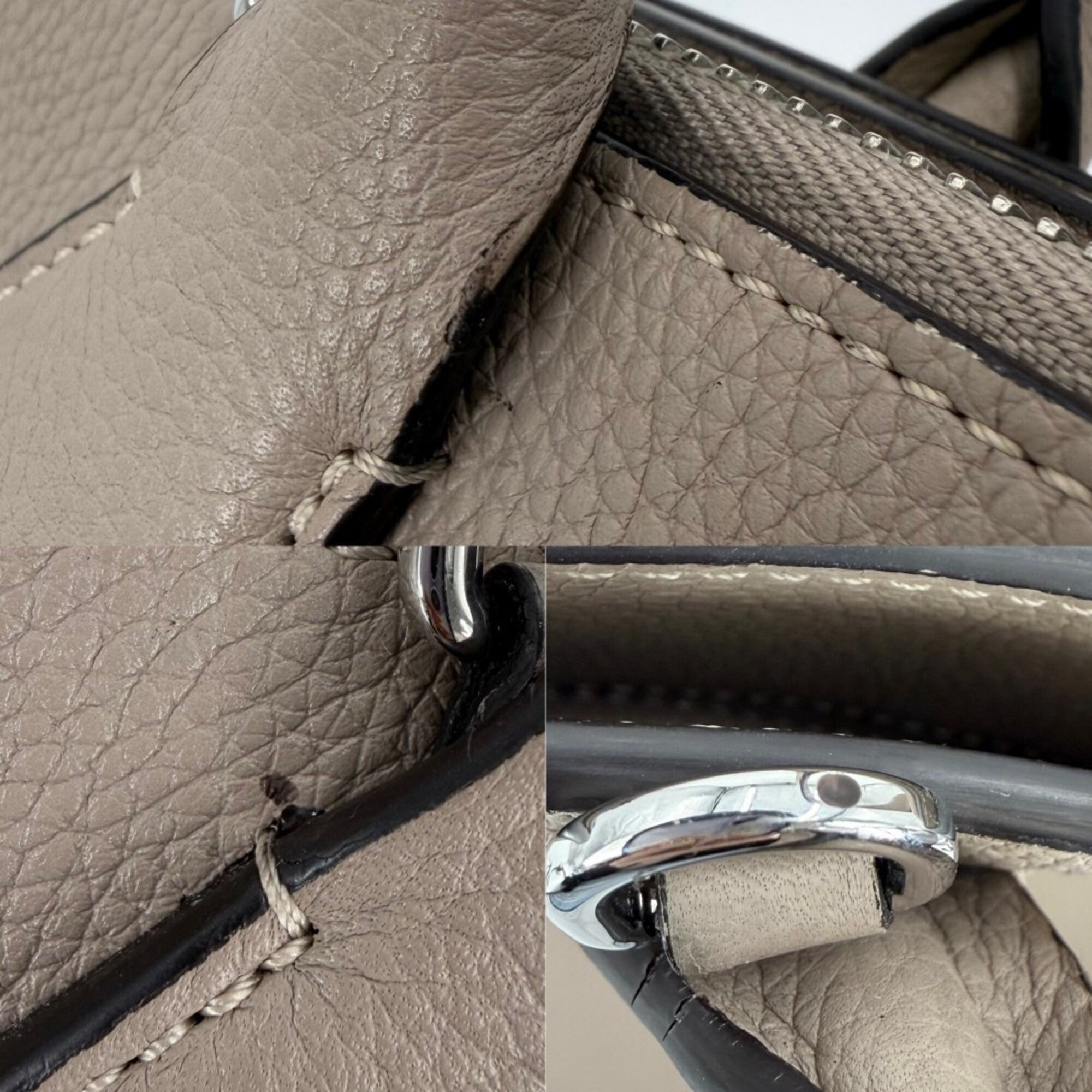 Louis Vuitton Beige Galle Leather Handbag Shoulder Bag (Pre-Owned)
