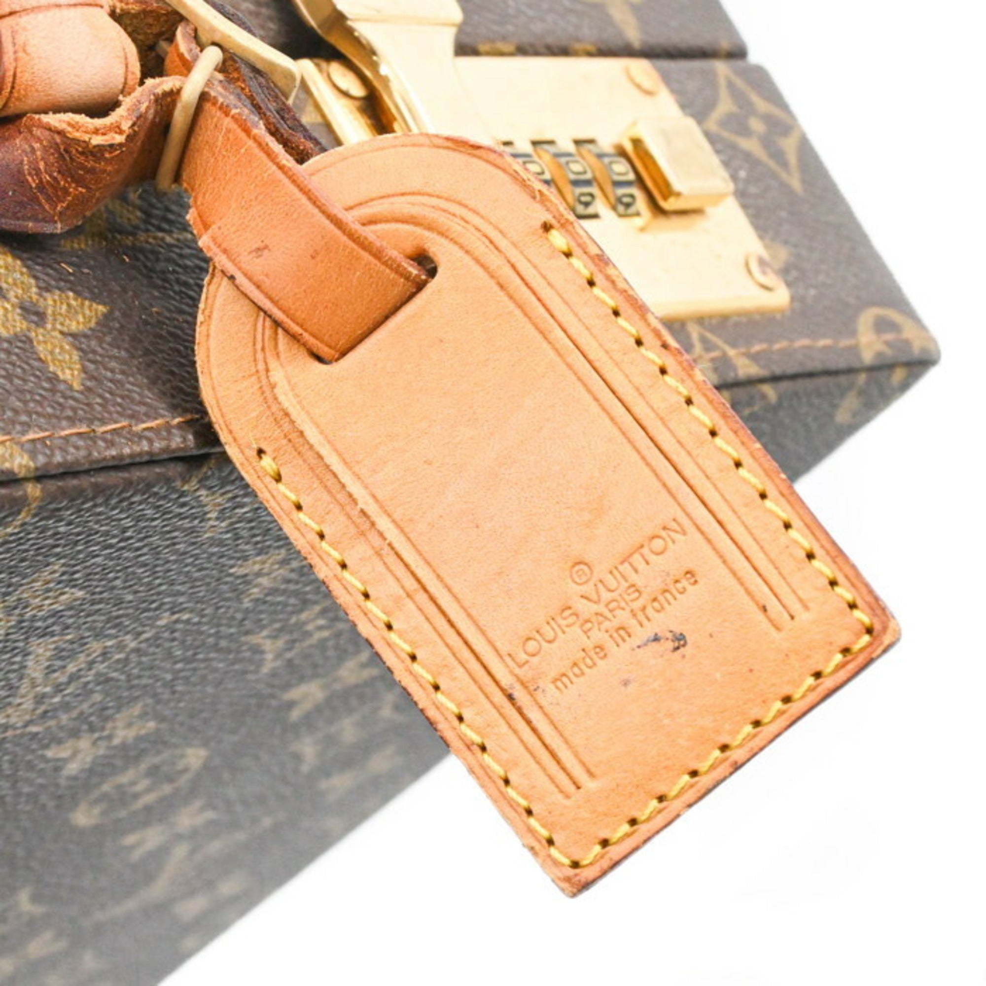 Louis Vuitton Brown Monogram Leather Attaché Case (Pre-Owned)