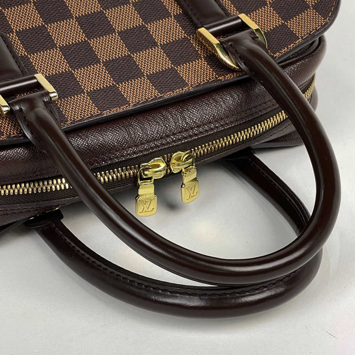 Louis Vuitton Damier Brown Damier Canvas Handbag (Pre-Owned)