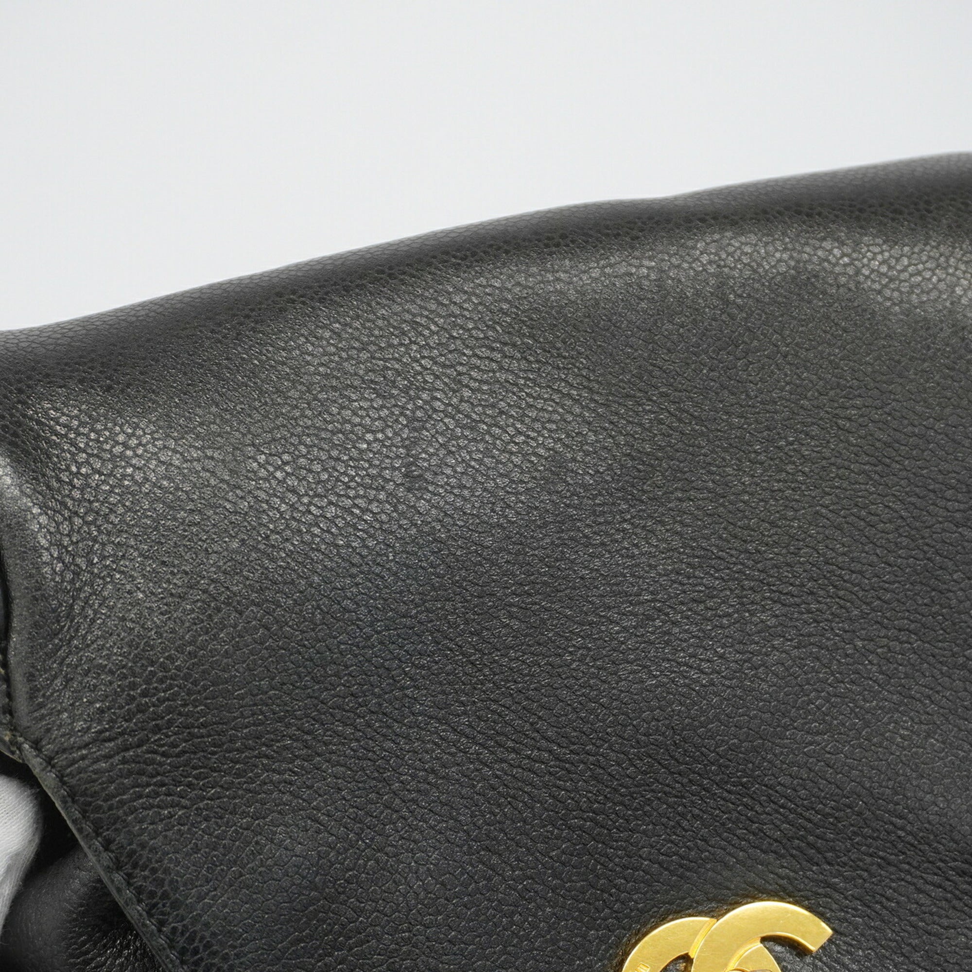 Chanel Black Grained Calfskin Backpack (Pre-Owned)