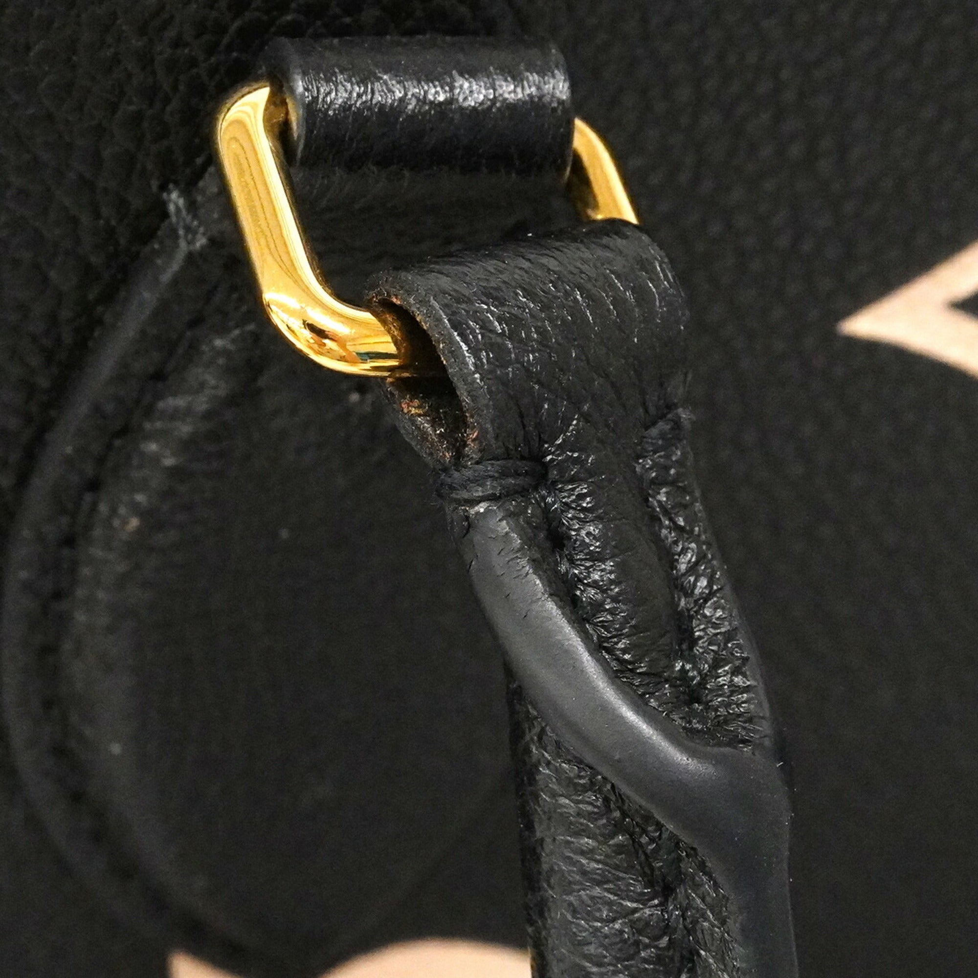 Louis Vuitton Beige Black Tote Bag (Pre-Owned)