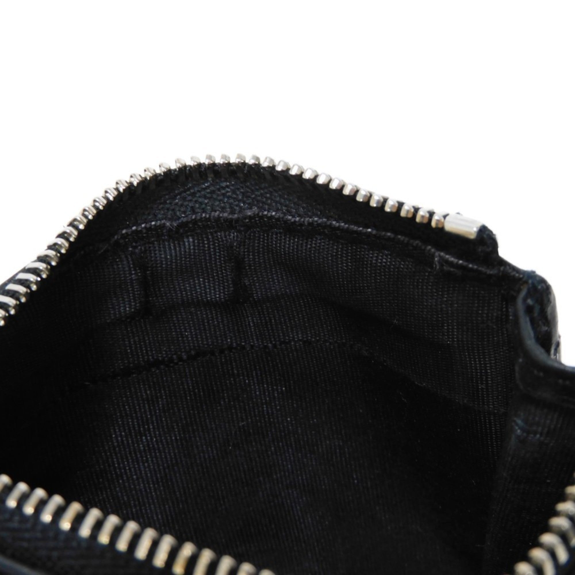 Gucci Black Yellow Nylon Leather Coin Purse/Coin Case (Pre-Owned)