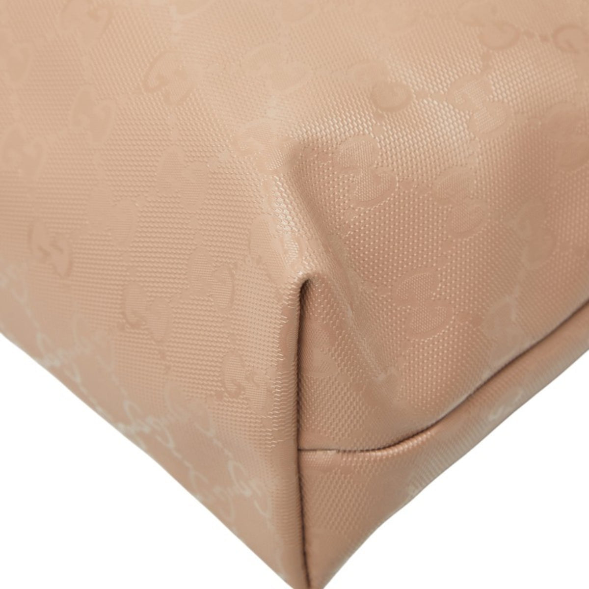Gucci Beige Gg Imprimé Pvc Leather Handbag Tote Bag (Pre-Owned)