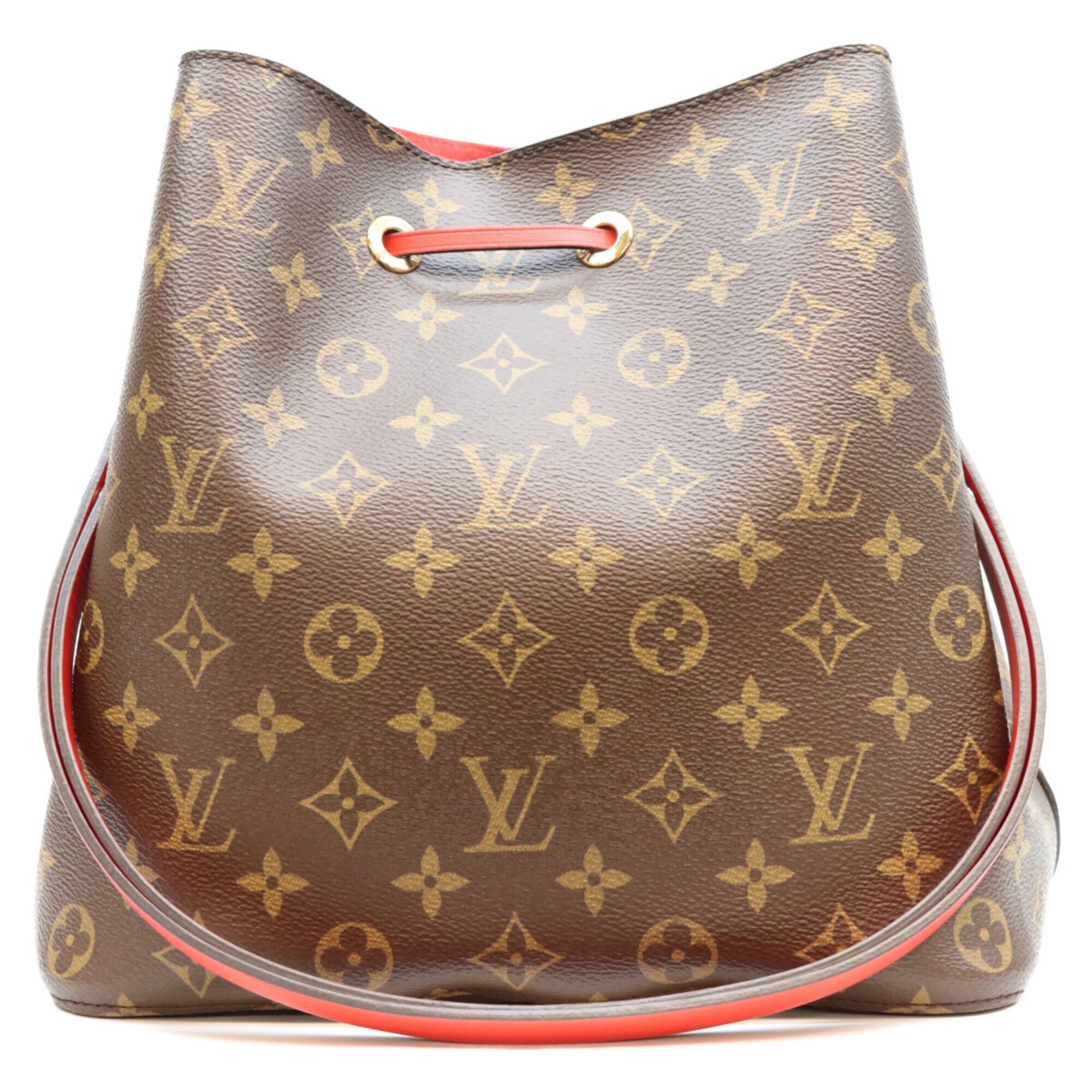 Louis Vuitton Coquelicots Red Color Monogram Shoulder Bag (Pre-Owned)
