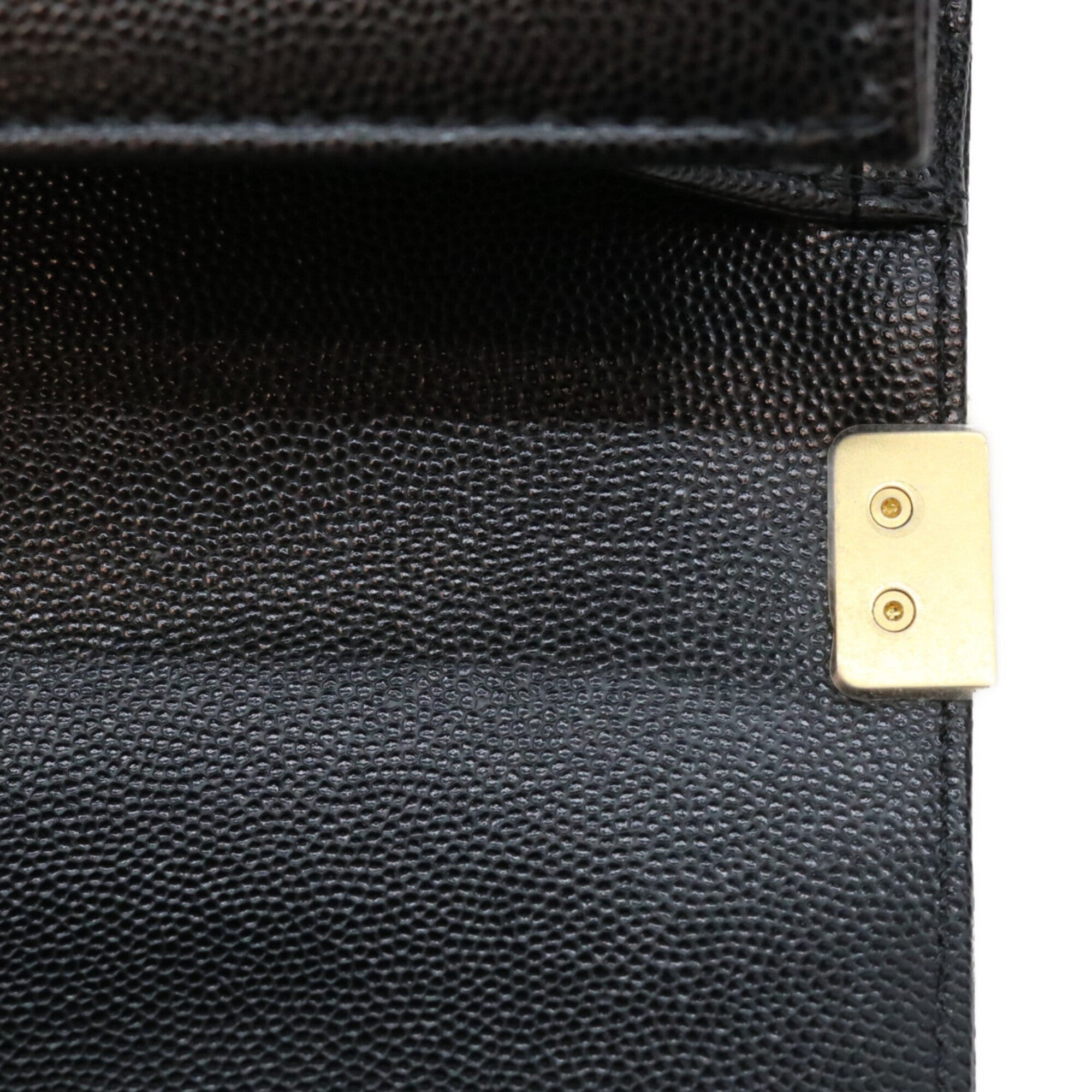 Chanel Black Grained Calfskin Shoulder Bag (Pre-Owned)