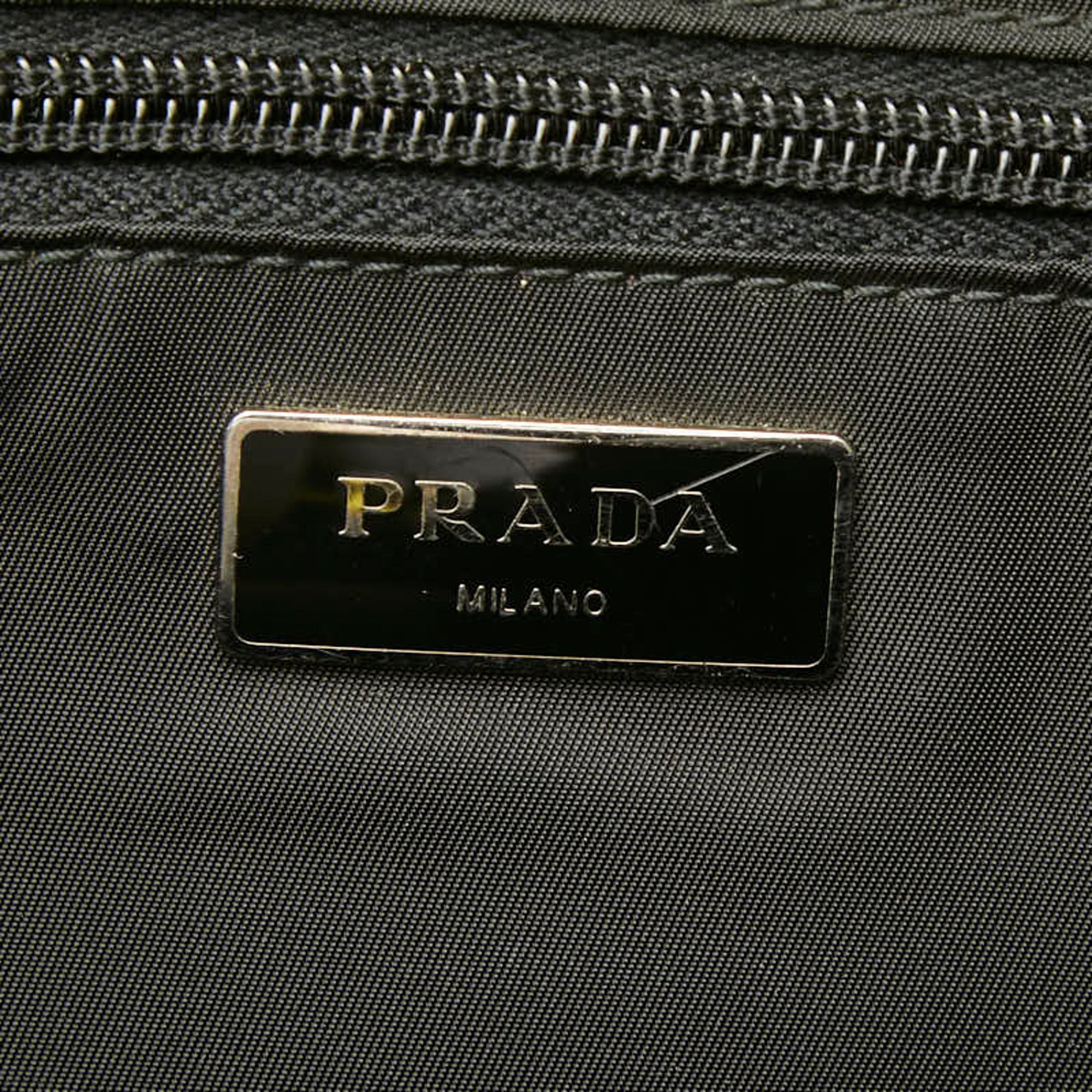 Prada Black Green Yellow Nylon Backpack (Pre-Owned)