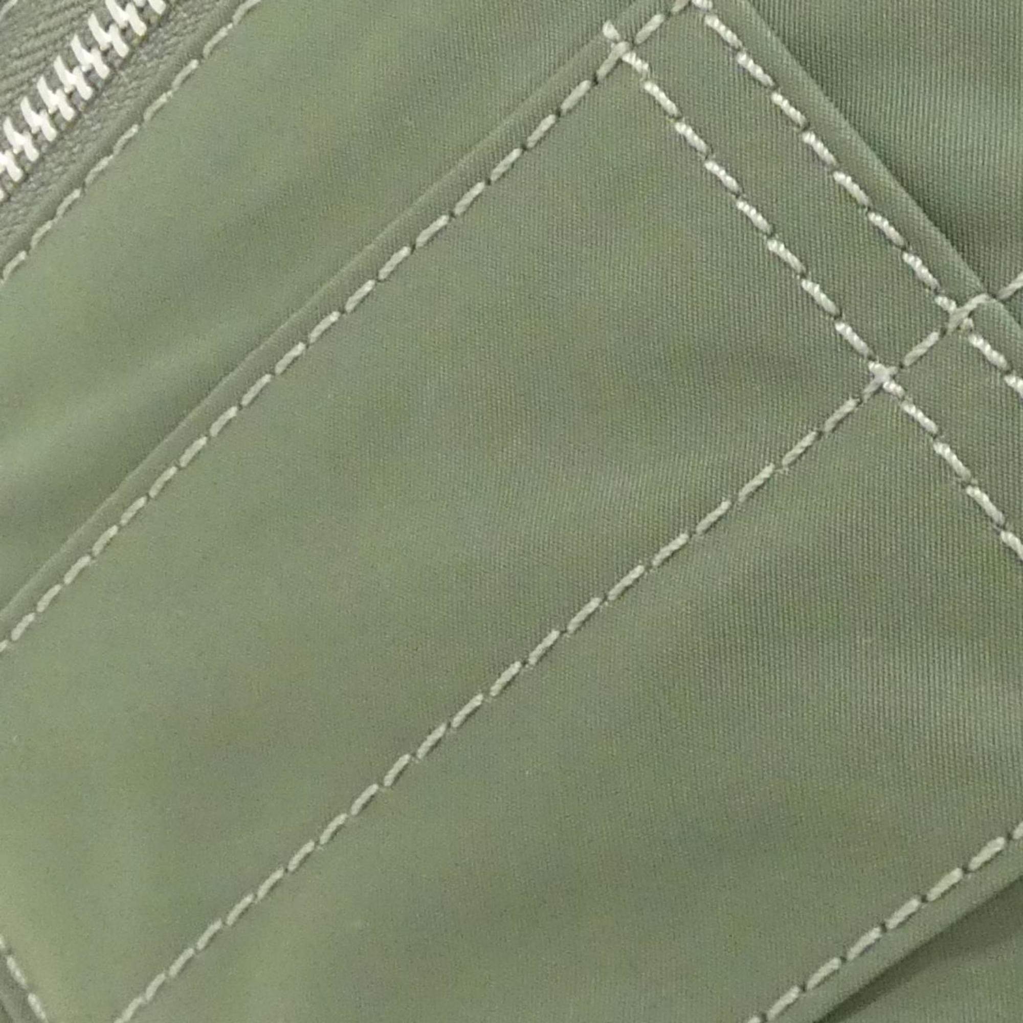 Loewe Green Khaki Nylon Leather Shoulder Bag (Pre-Owned)