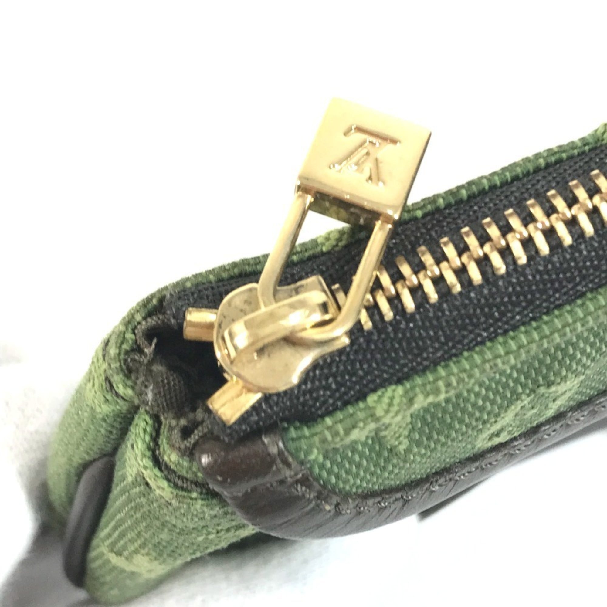 Louis Vuitton Khaki Monogram Monogram Mini Handbag Pouch (Pre-Owned)