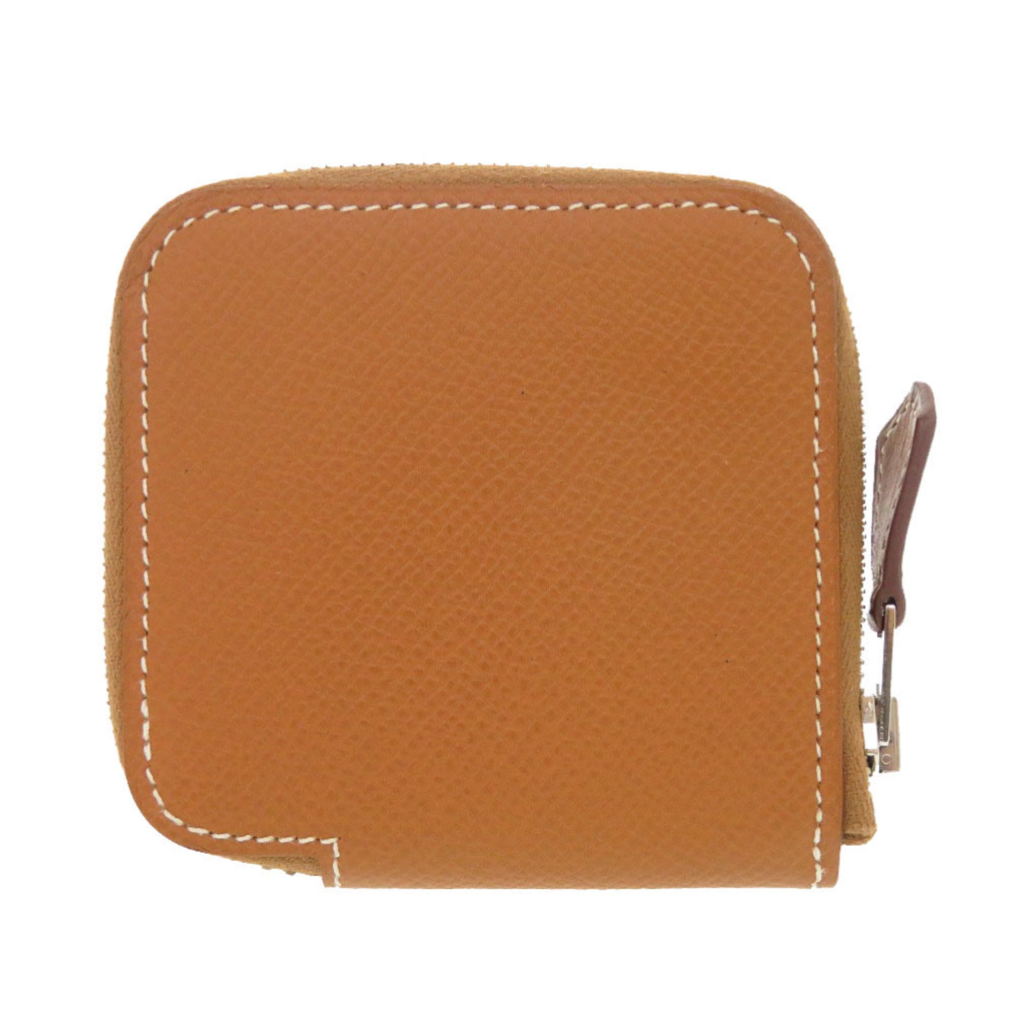 Hermes Brown Epsom Leather Coin Purse/Coin Case (Pre-Owned)