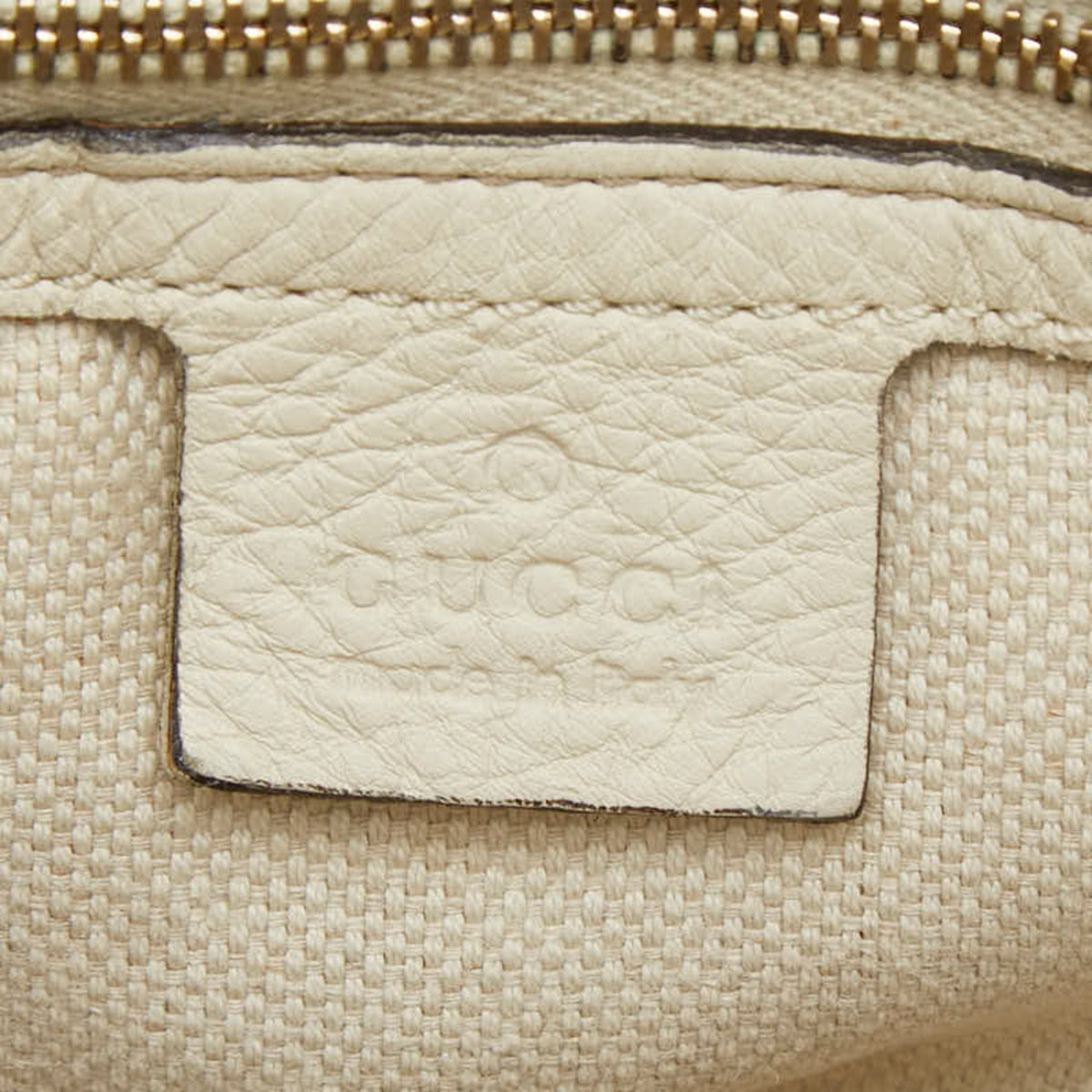 Gucci Gg Canvas Beige Ivory Gg Canvas Leather Handbag Shoulder Bag (Pre-Owned)